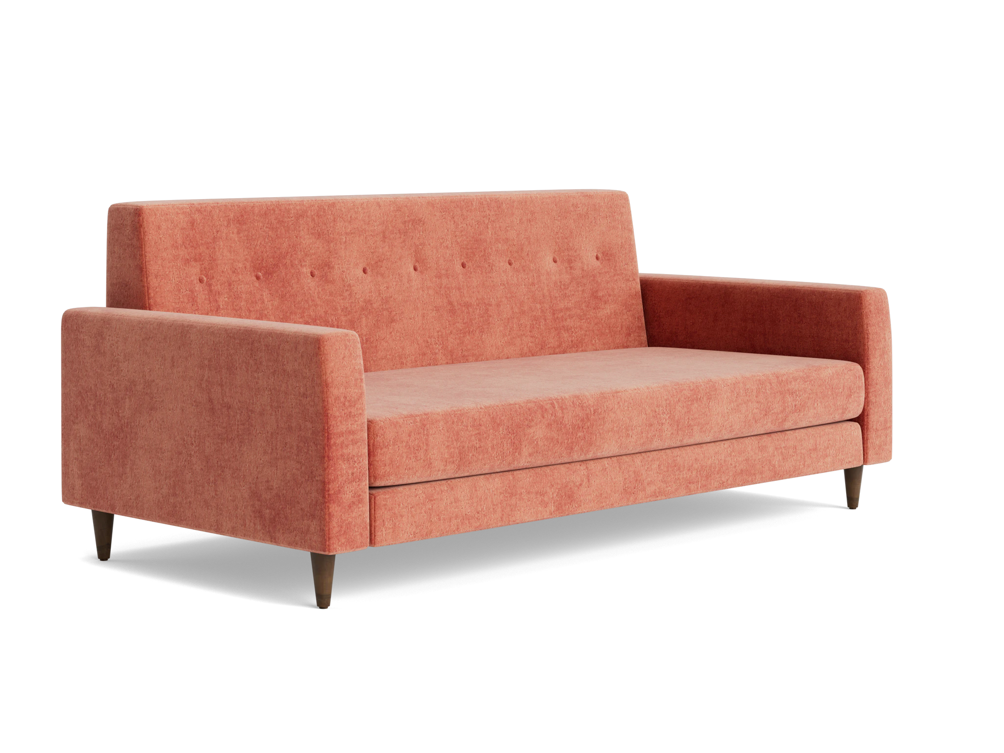 korver loveseat plush terra rose