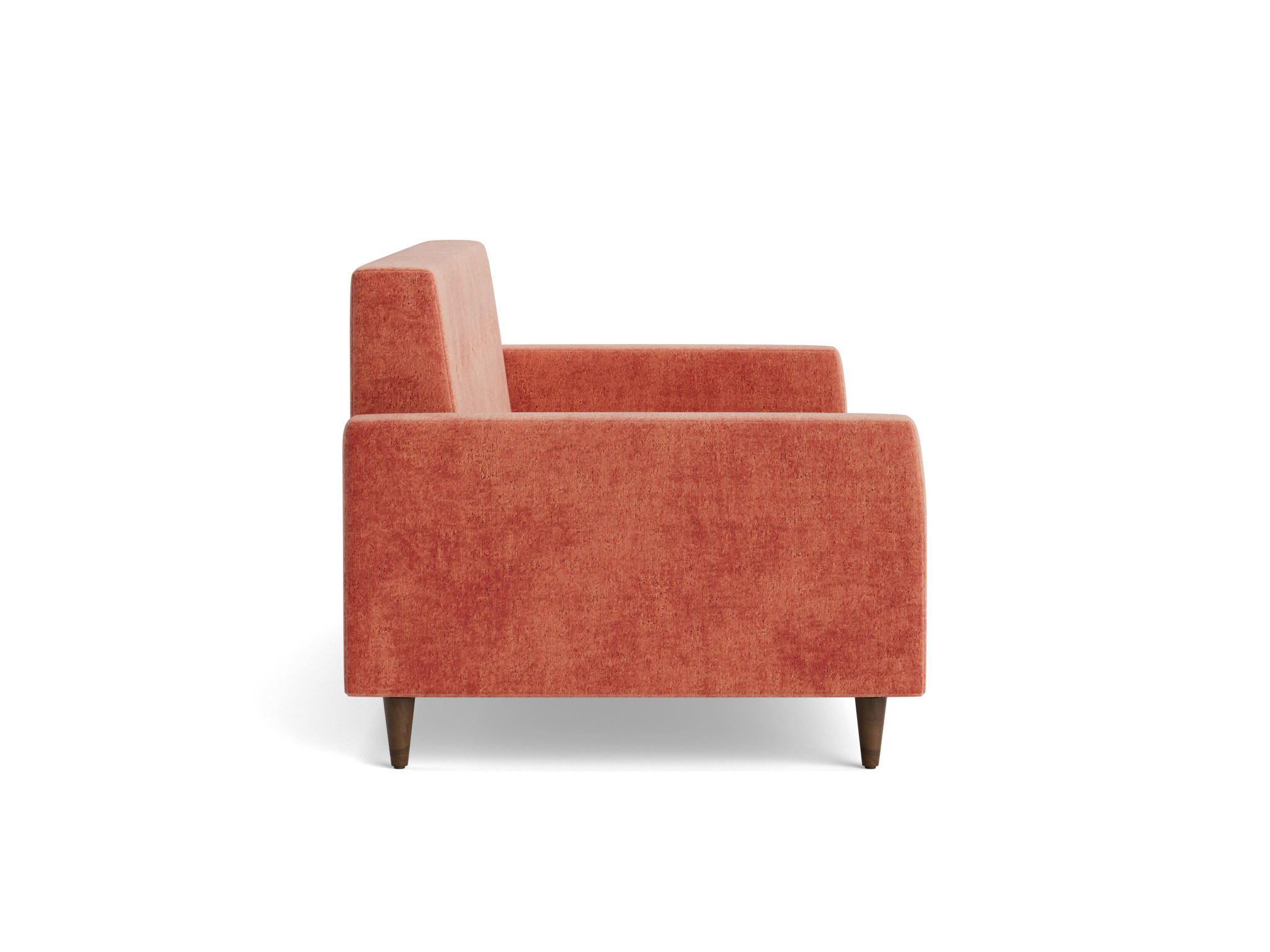 korver loveseat plush terra rose