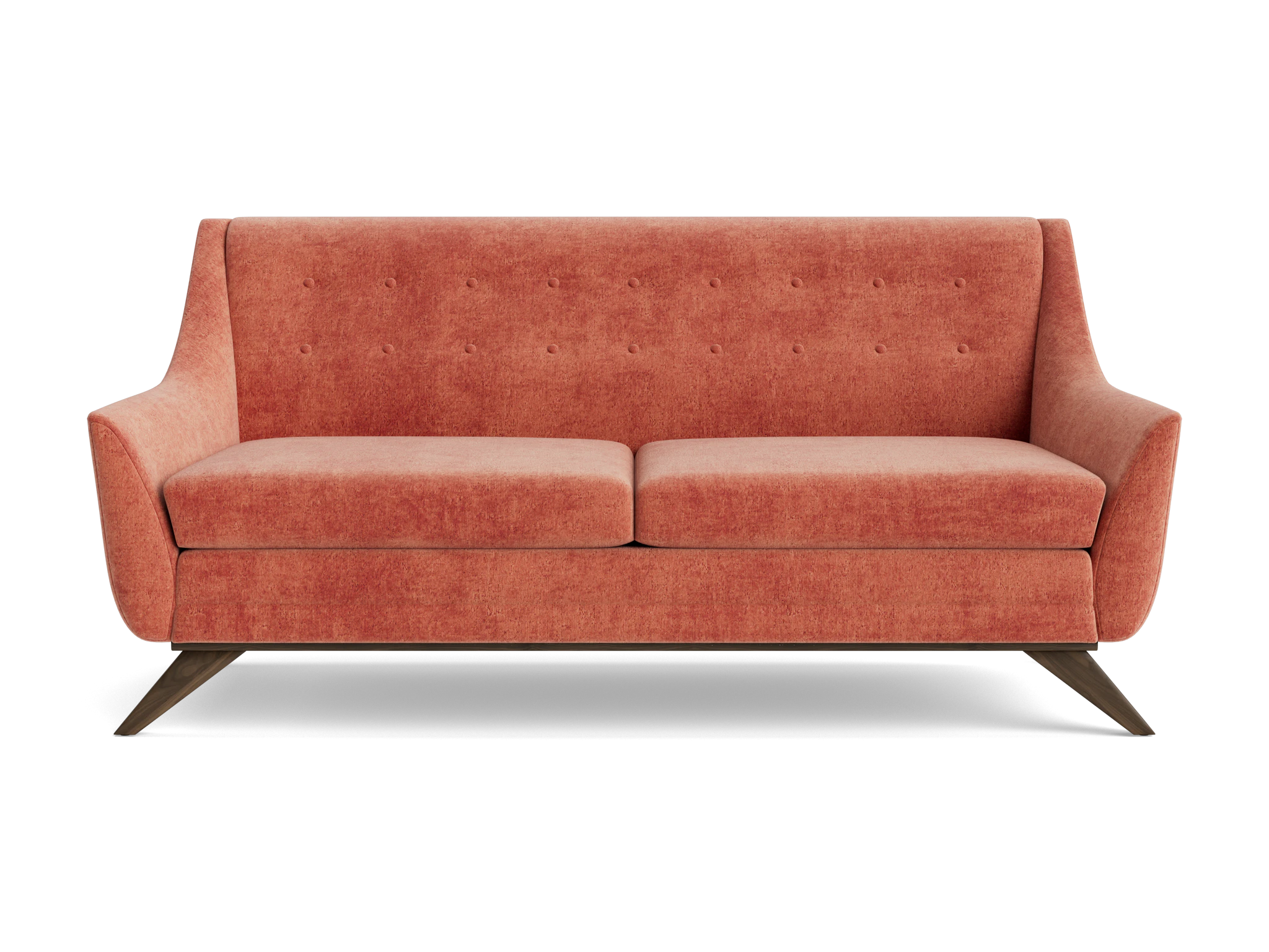 aubrey loveseat plush terra rose