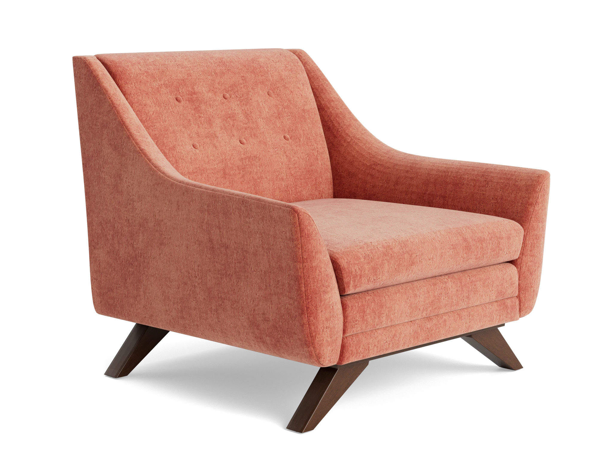 aubrey chair plush terra rose