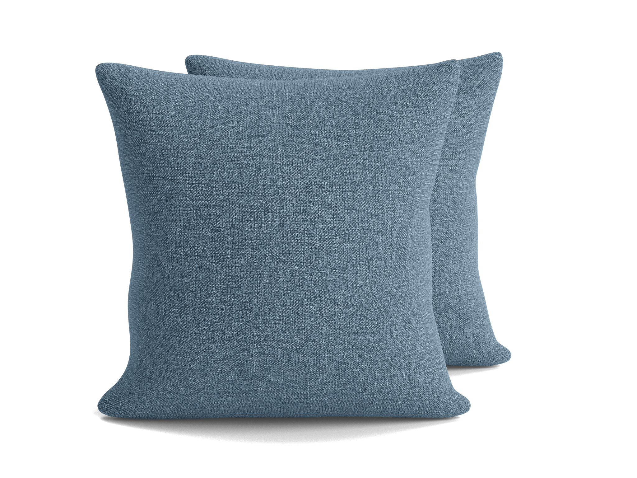 decorative knife edge pillows (set milo french blue