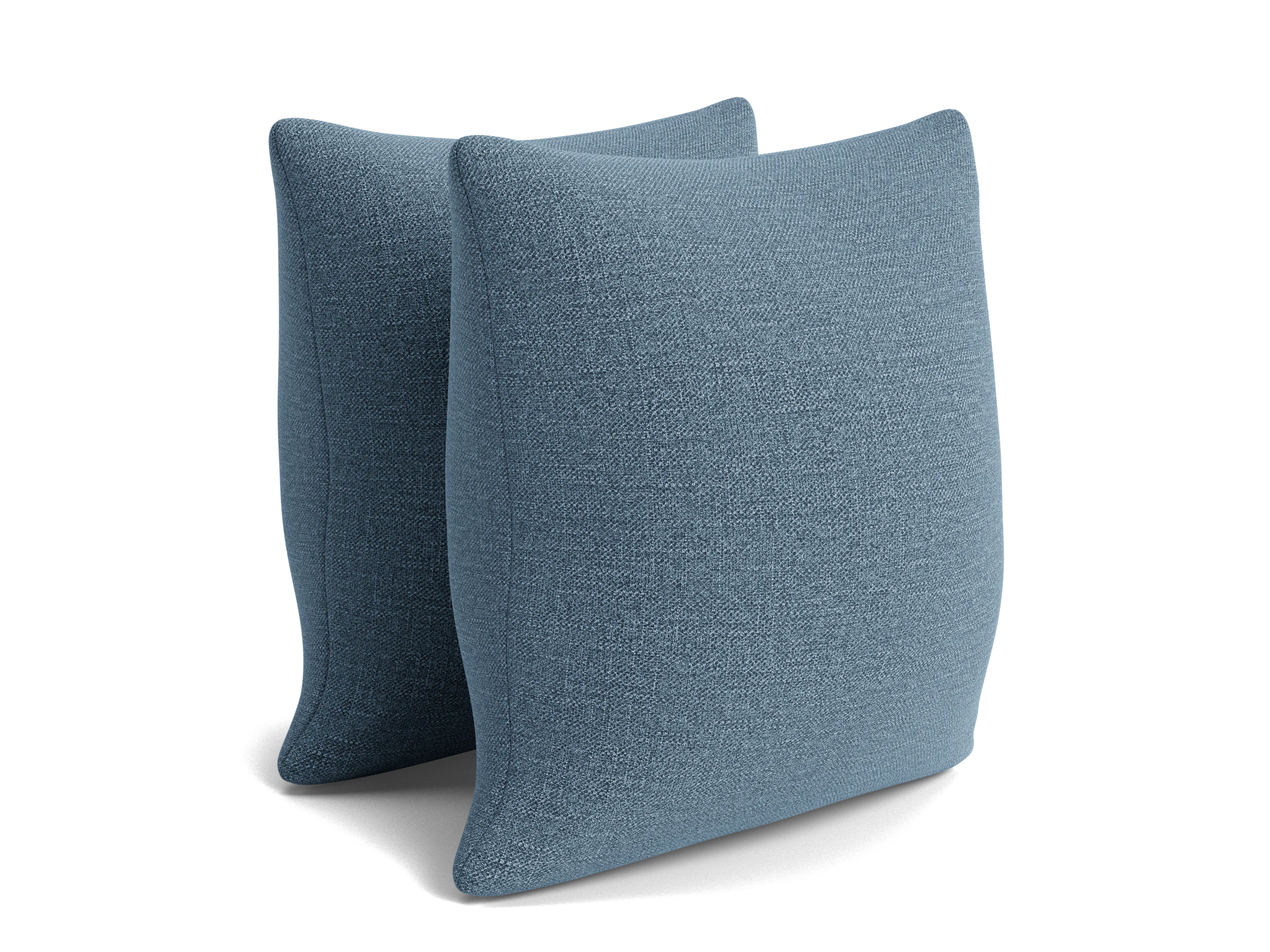 decorative knife edge pillows %28set 2%29 milo french blue