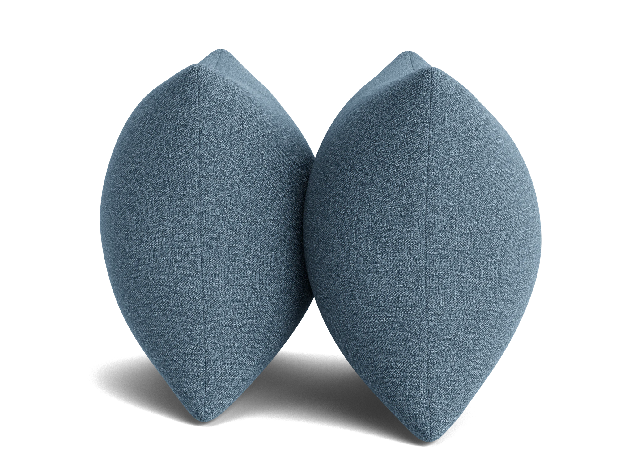 decorative knife edge pillows %28set 2%29 milo french blue