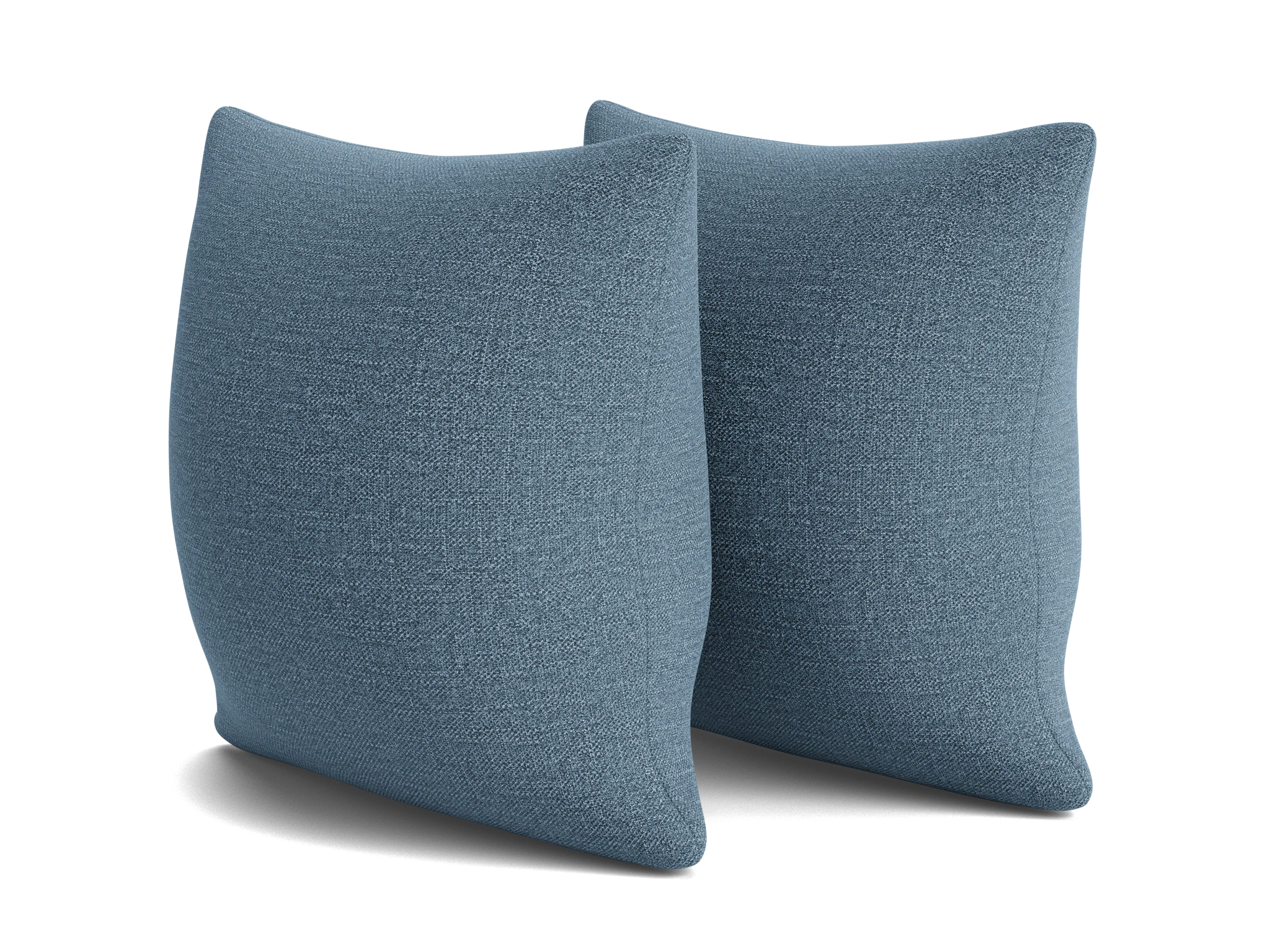decorative knife edge pillows %28set 2%29 milo french blue