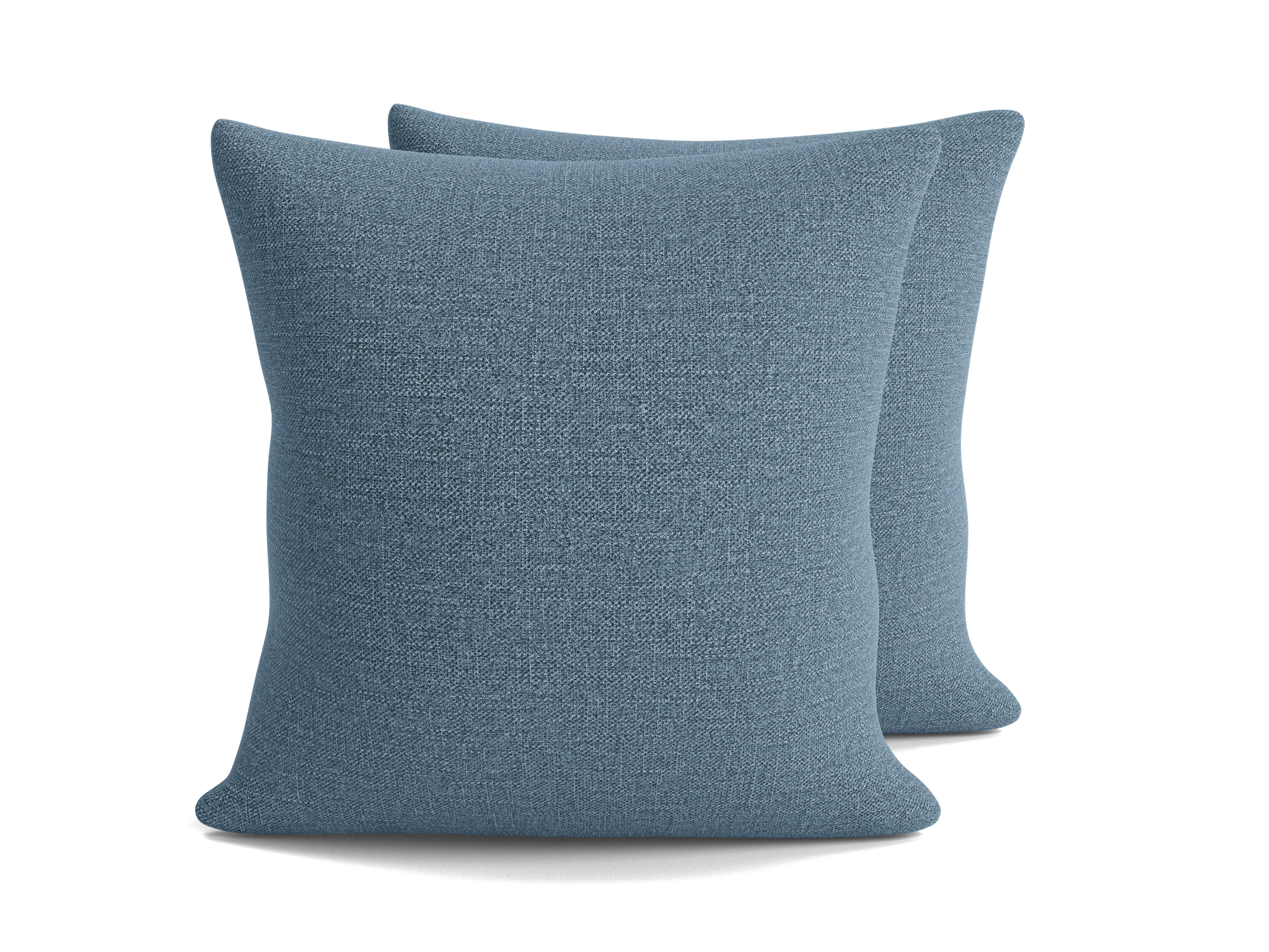 decorative knife edge pillows %28set 2%29 milo french blue
