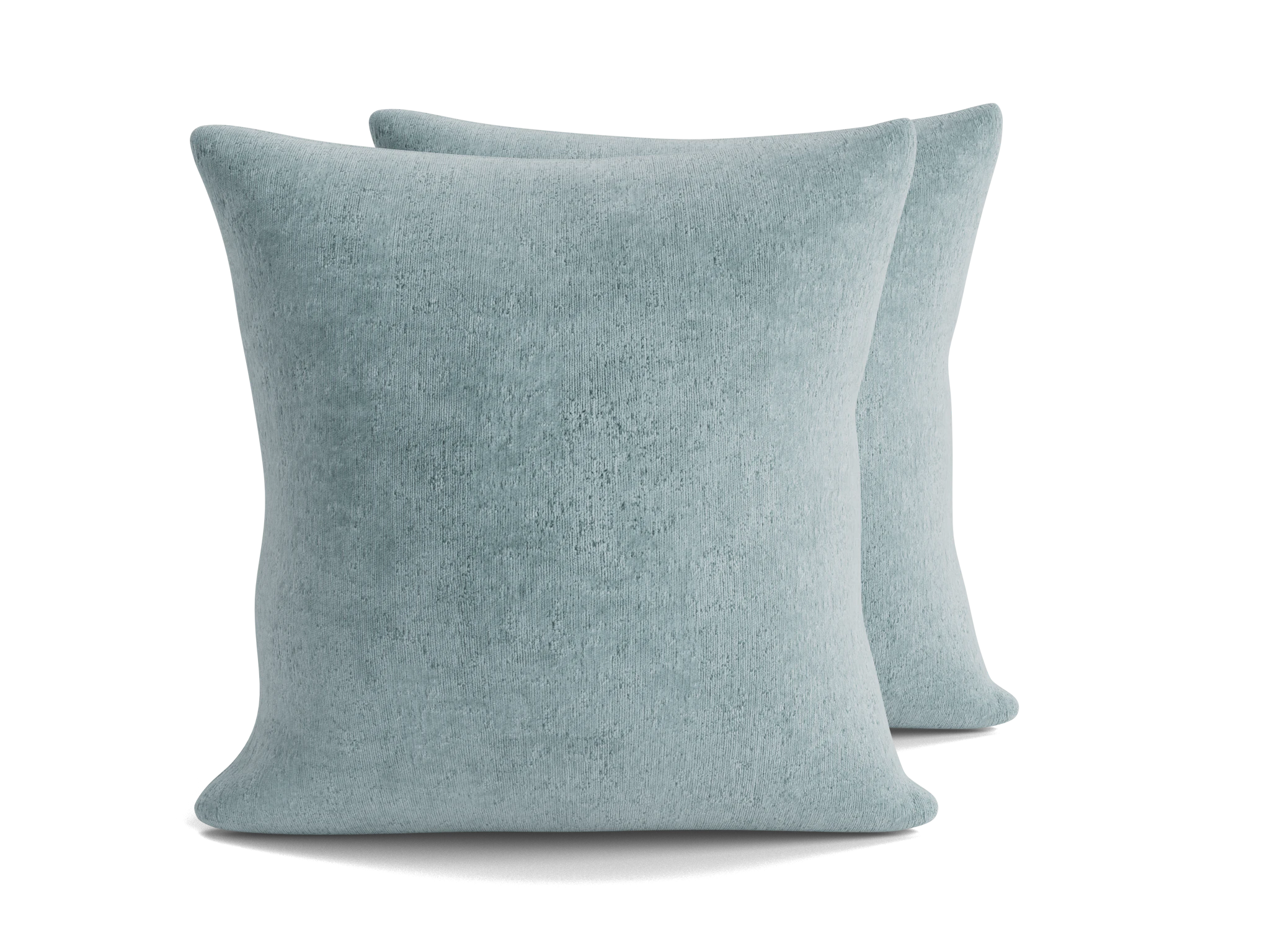 decorative knife edge pillows (set plush mist