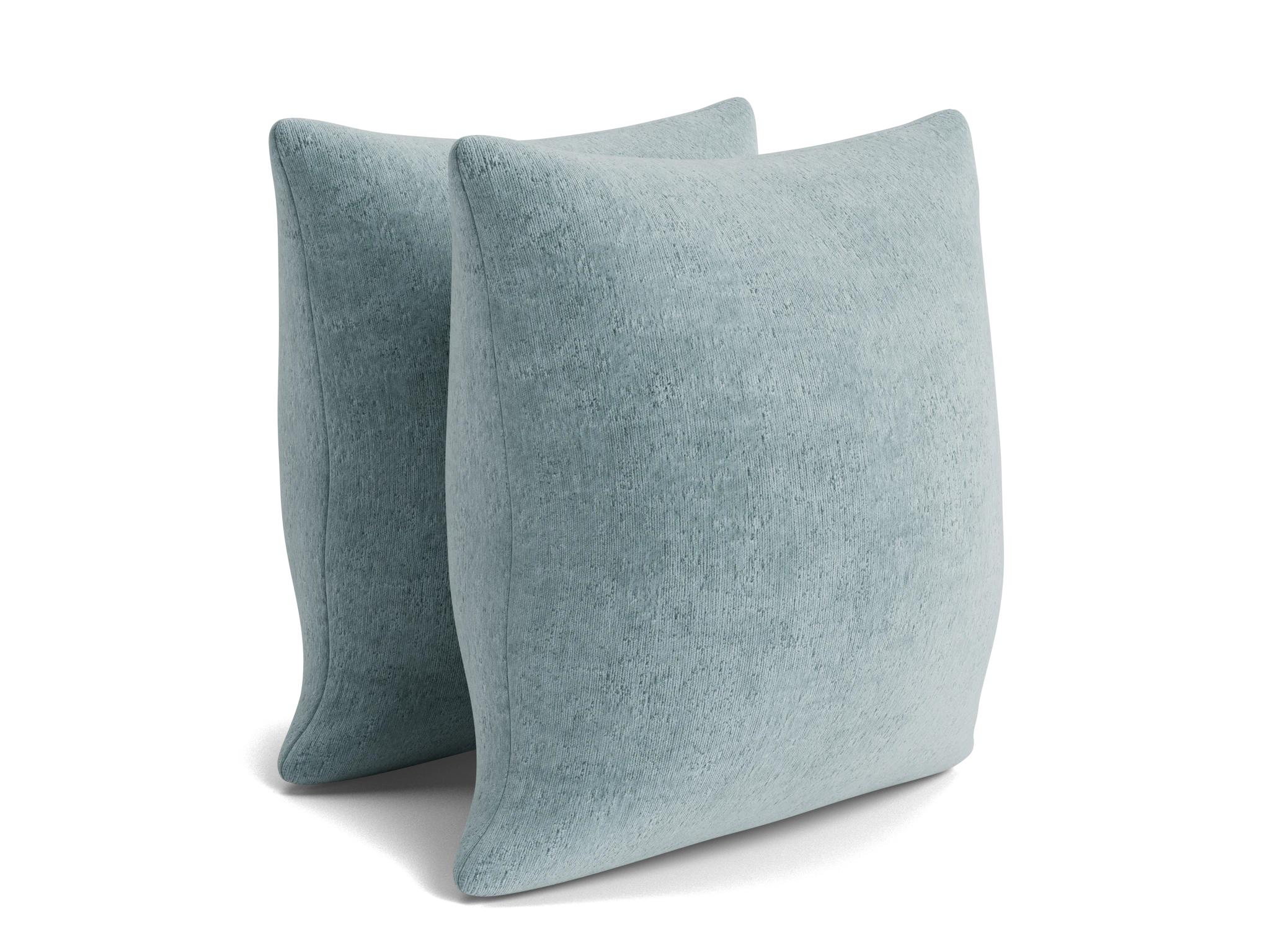 decorative knife edge pillows %28set 2%29 plush mist
