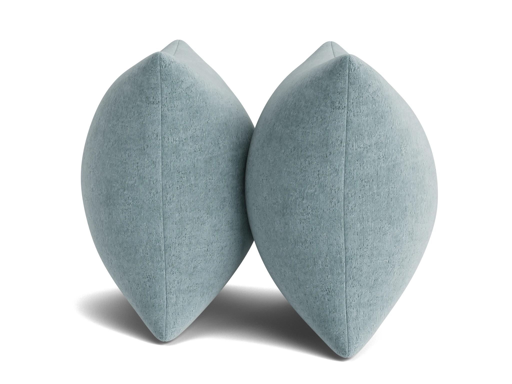 decorative knife edge pillows %28set 2%29 plush mist