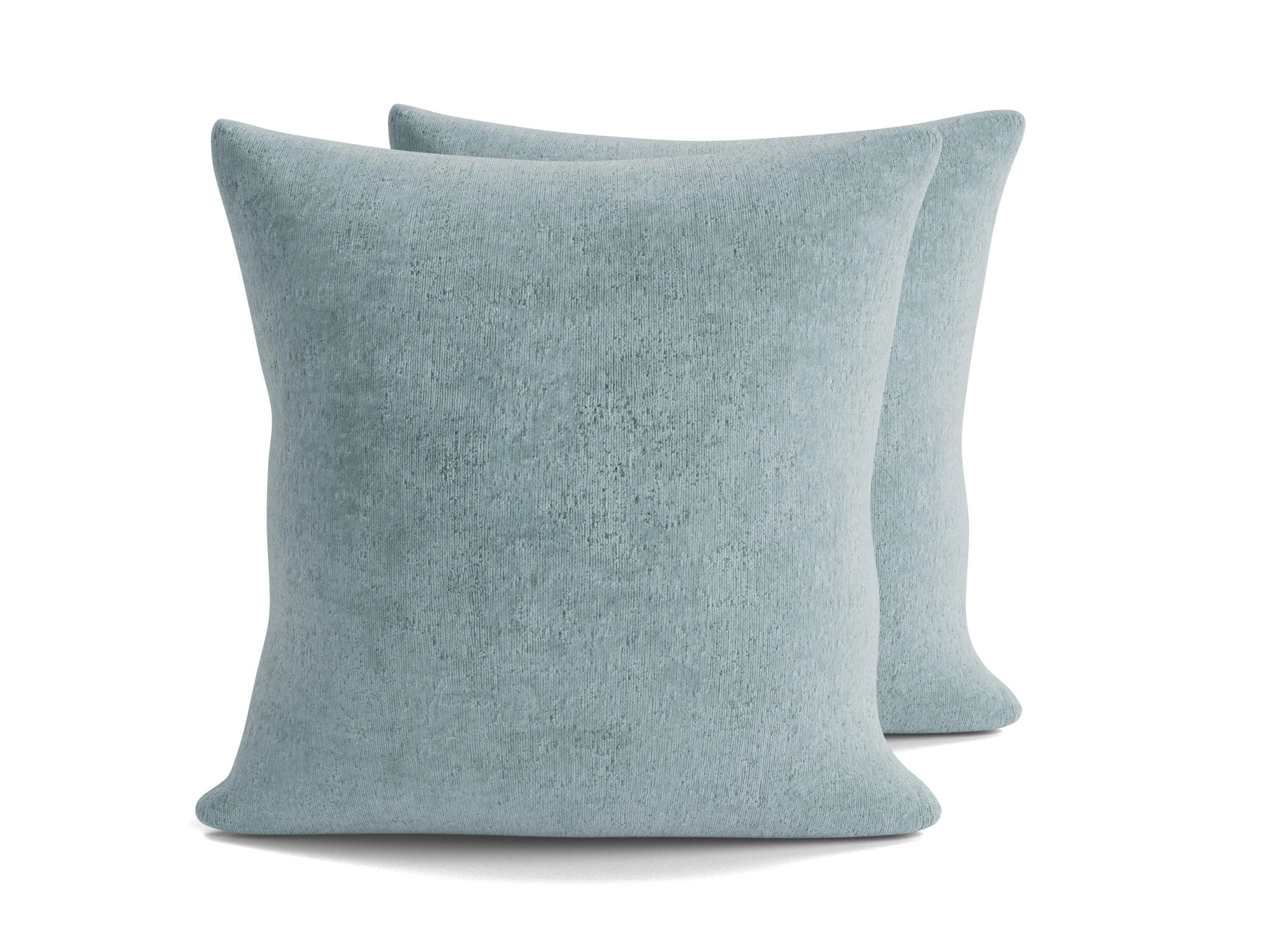 decorative knife edge pillows %28set 2%29 plush mist