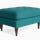 eliot ottoman lucky turquoise