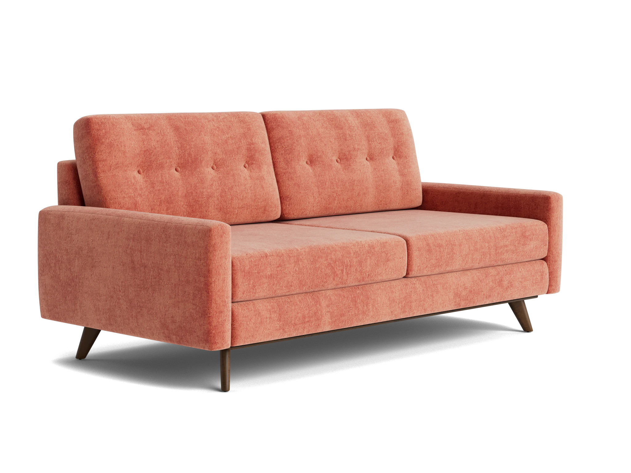 hopson loveseat plush terra rose