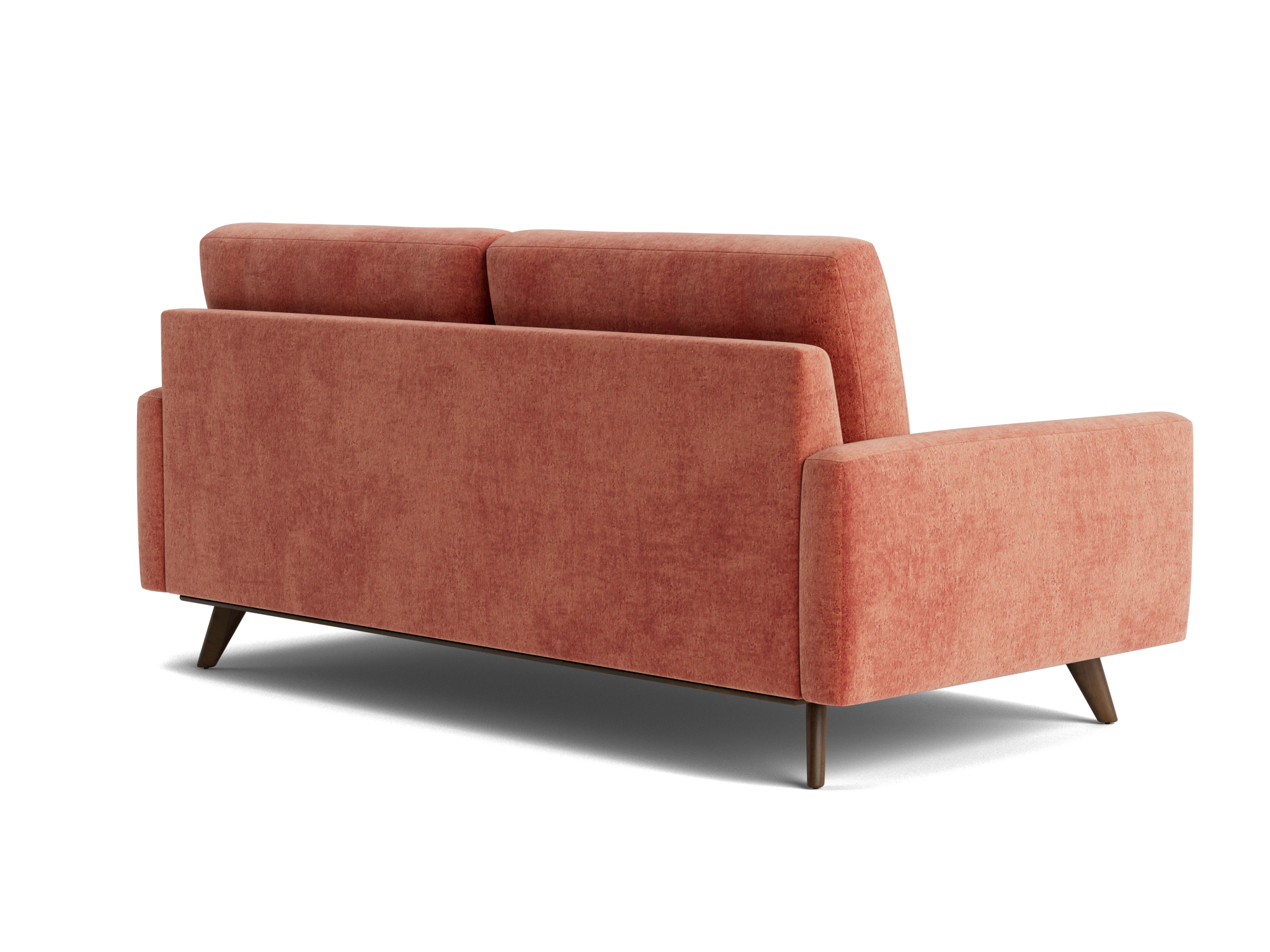 hopson loveseat plush terra rose