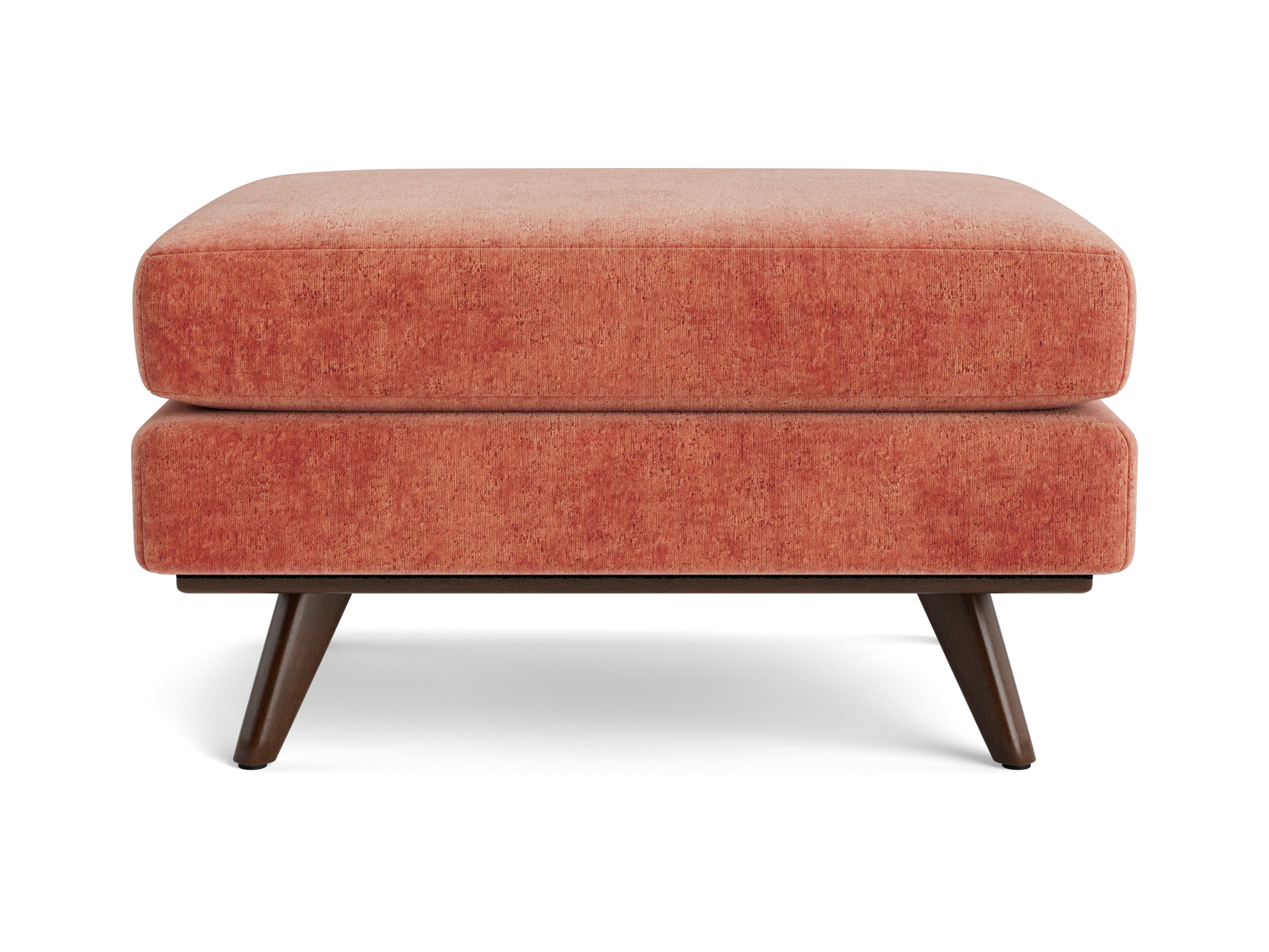 hopson ottoman plush terra rose