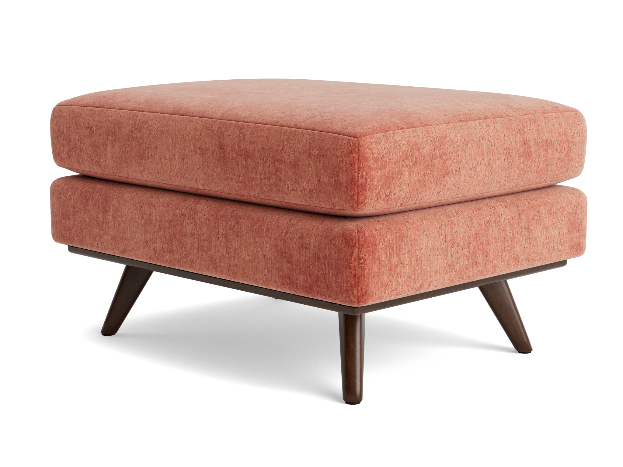 hopson ottoman plush terra rose