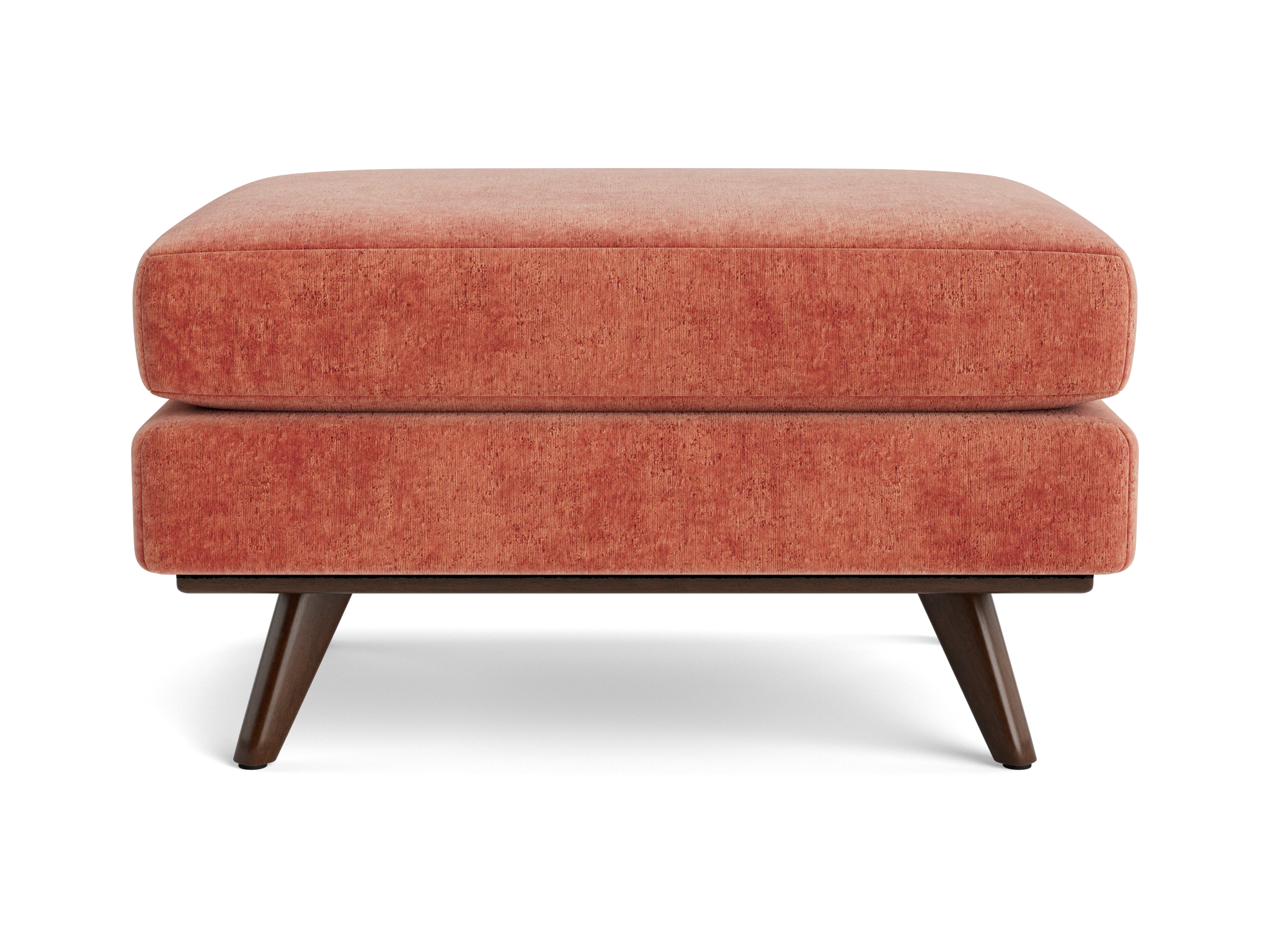 hopson ottoman plush terra rose