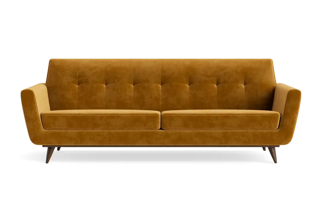 hughes sofa harper amber gold
