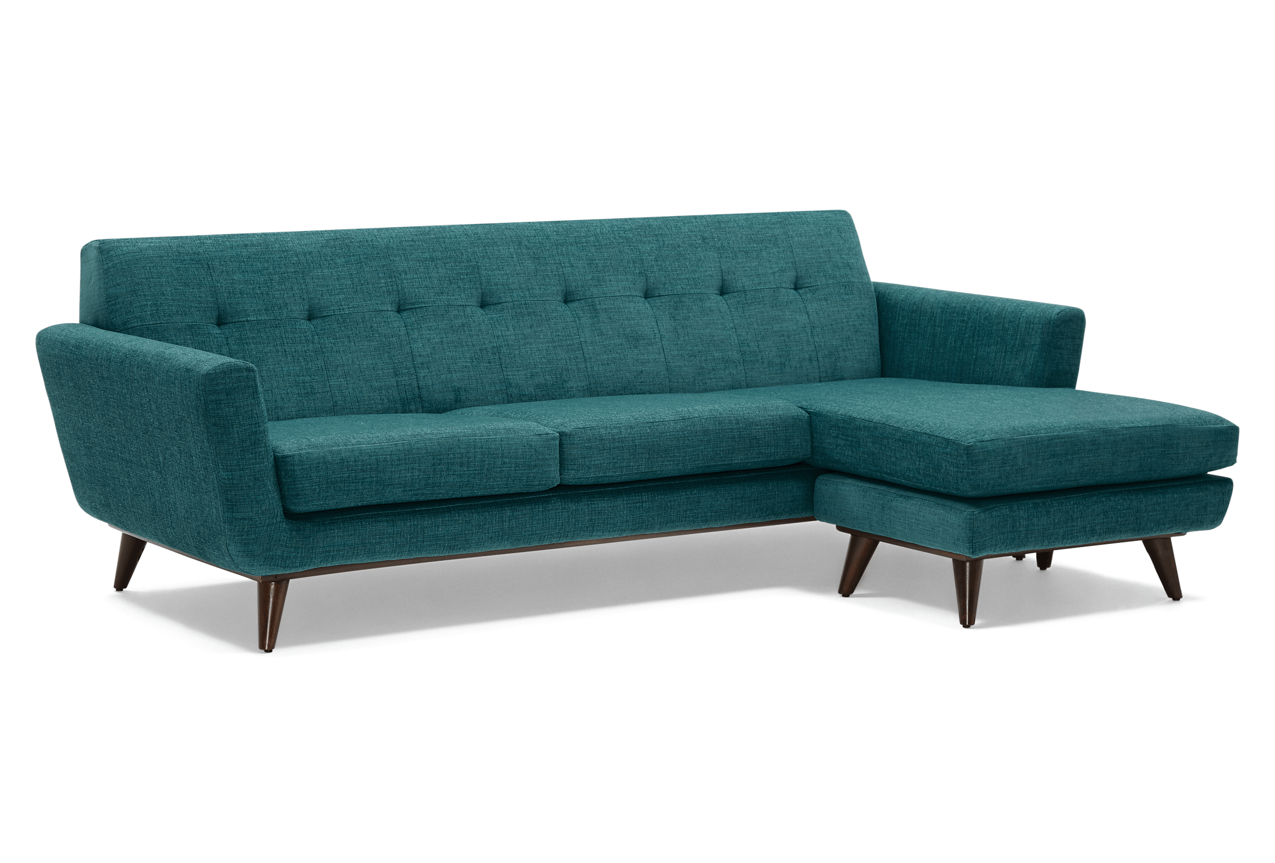 hughes reversible sectional lucky turquoise