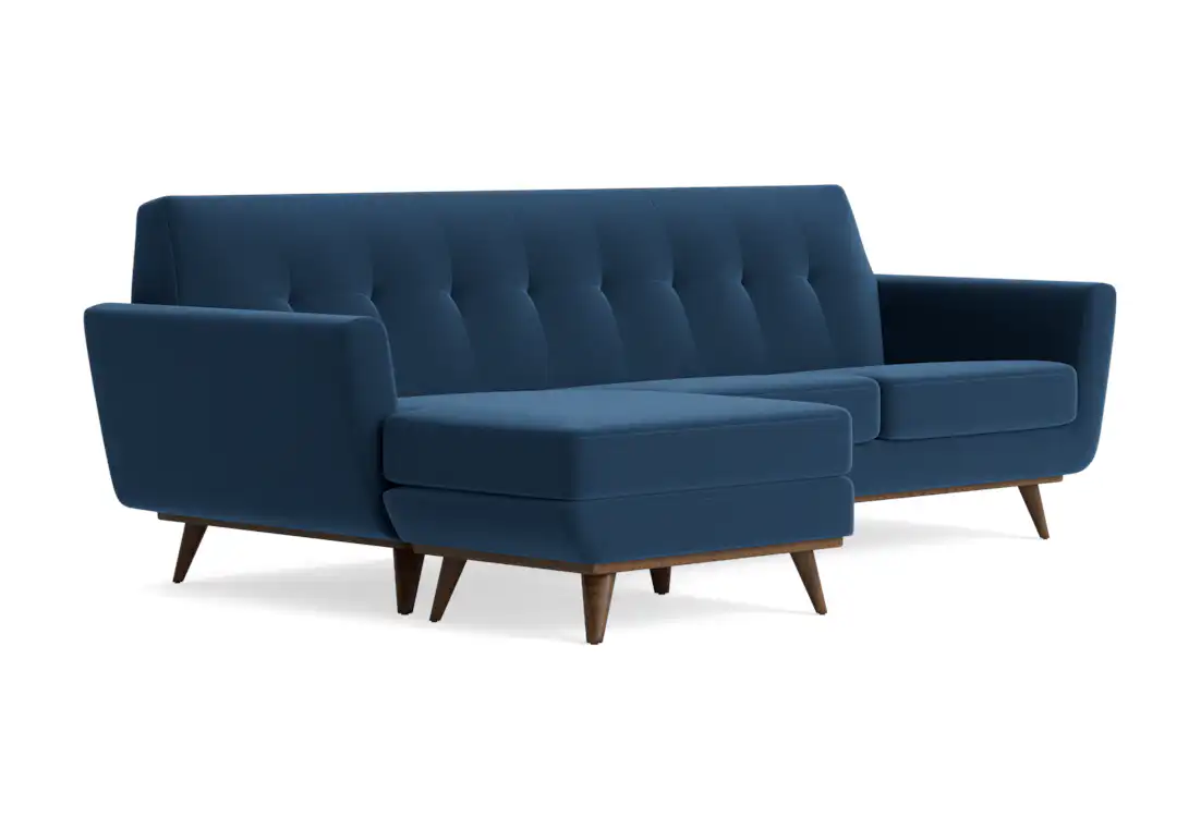 hughes reversible sectional royale cobalt