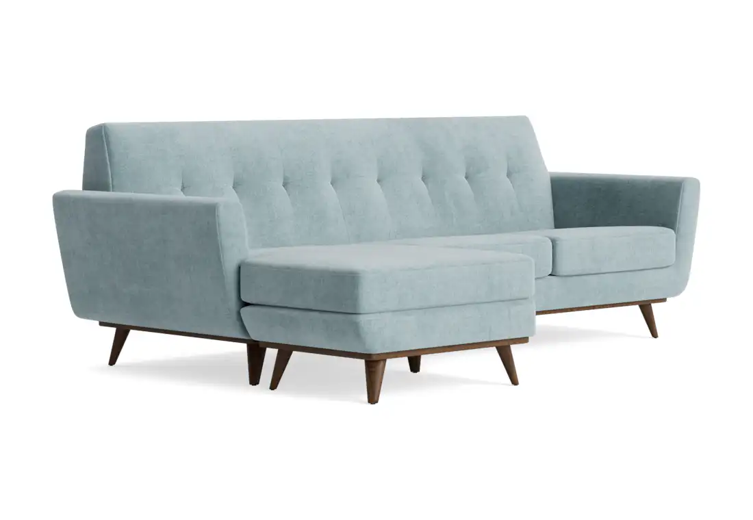 hughes reversible sectional plush mist