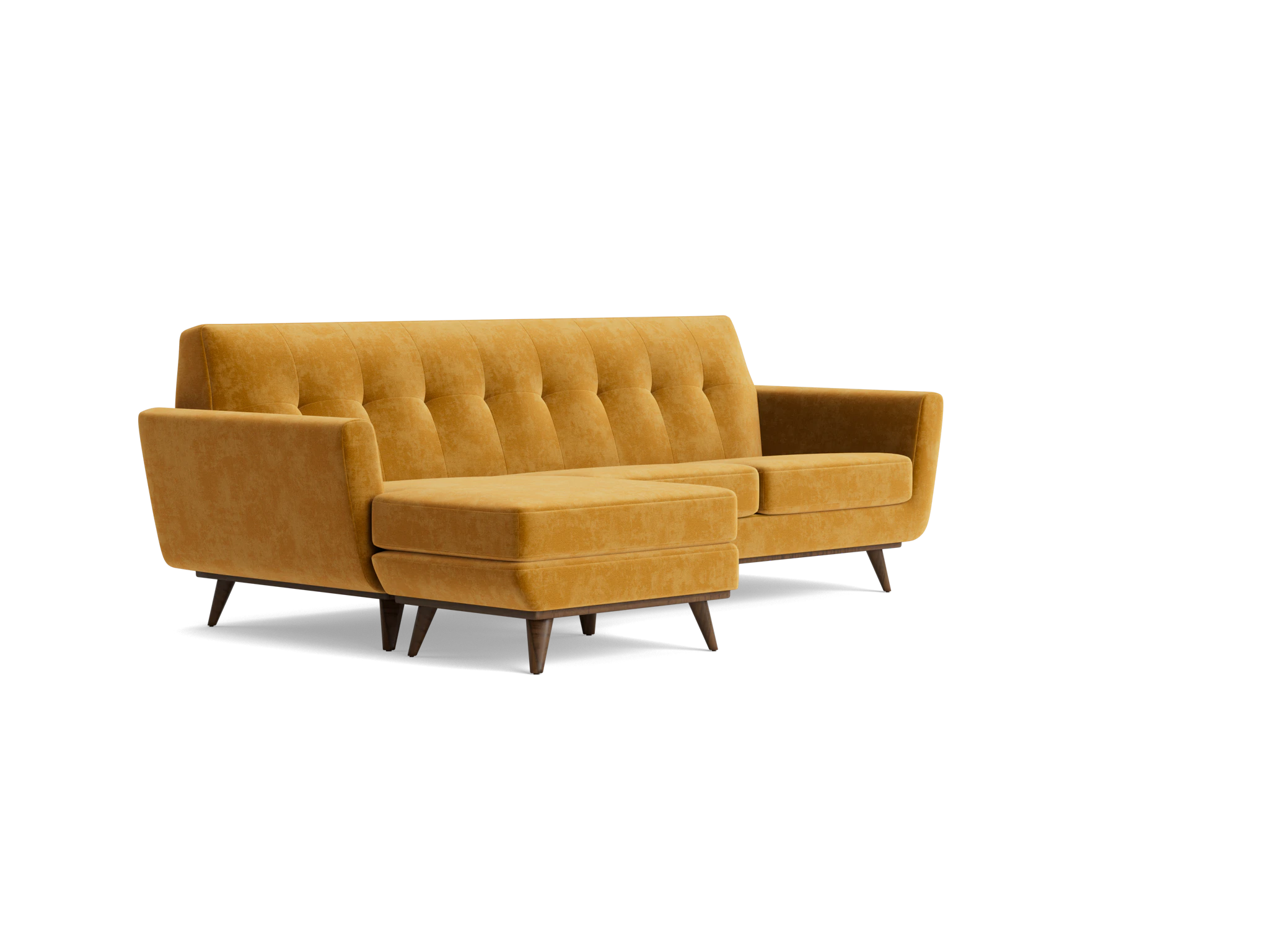 hughes reversible sectional harper amber gold