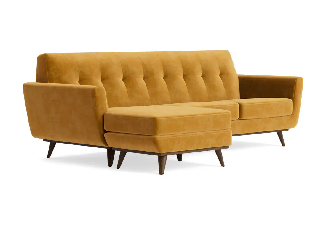 hughes reversible sectional harper amber gold