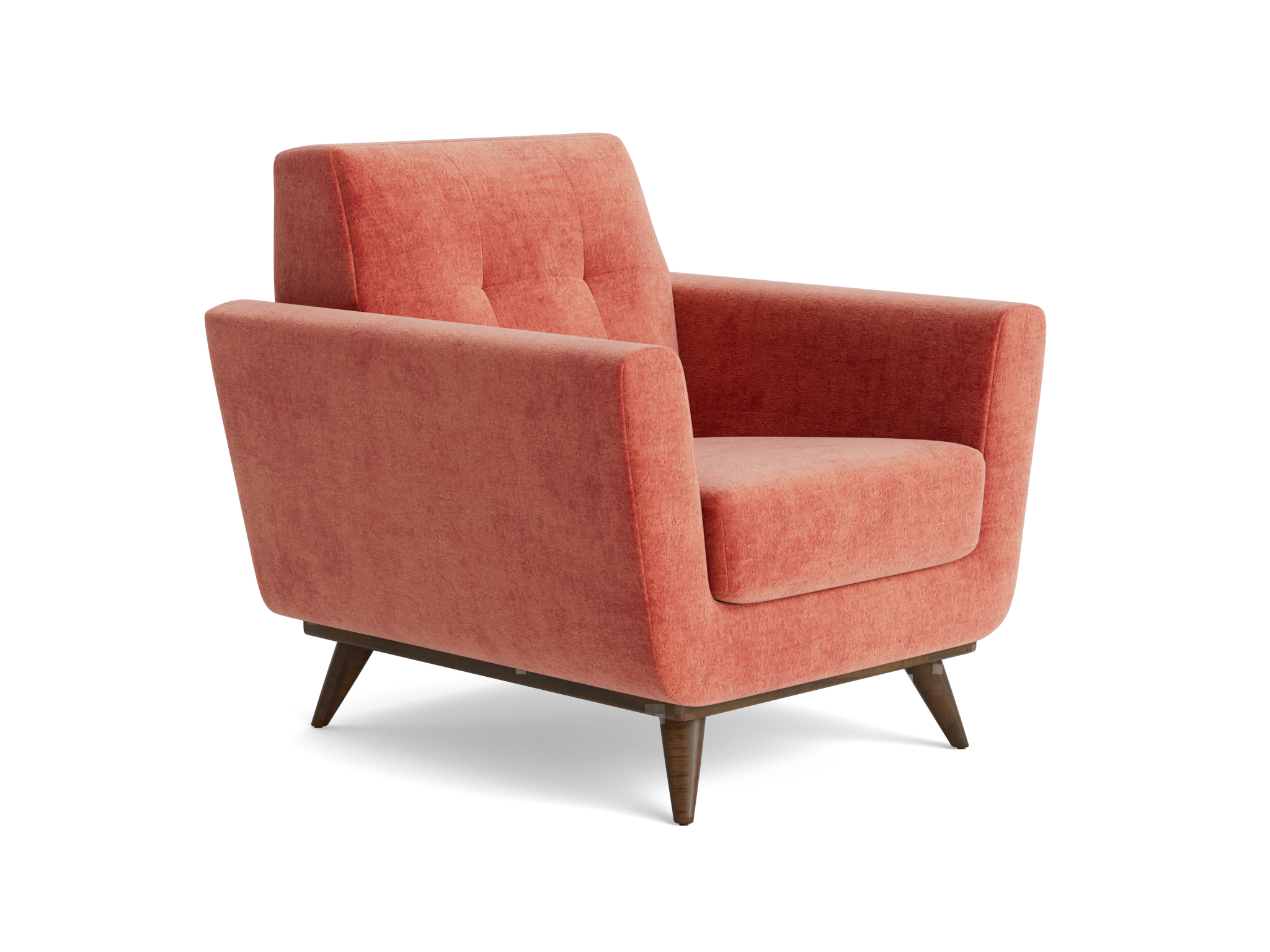 hughes apartment chair plush terra rose