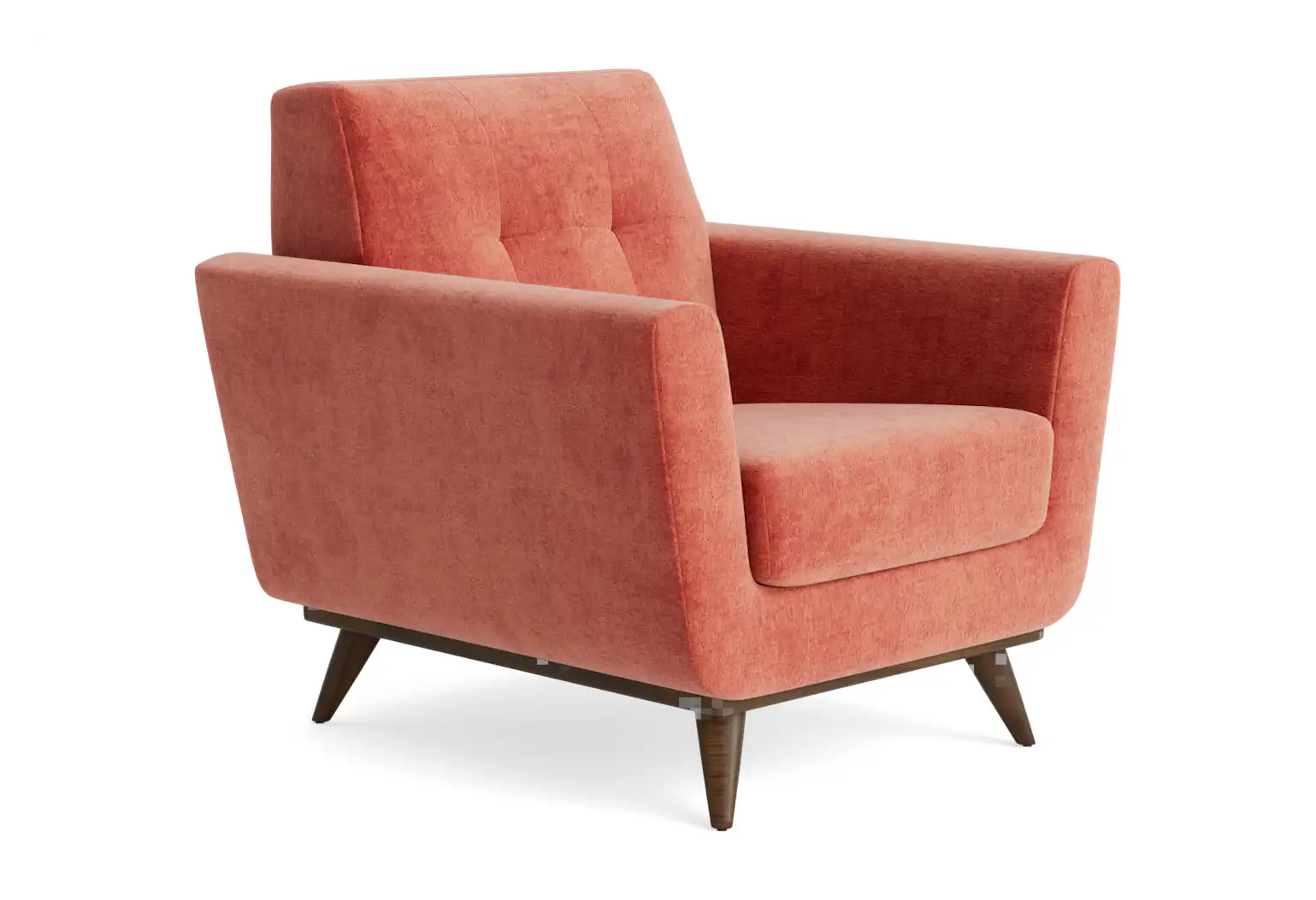 hughes apartment chair plush terra rose