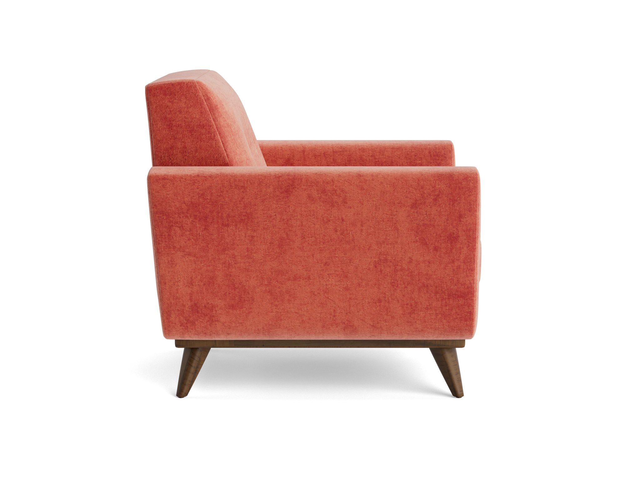 hughes apartment chair plush terra rose