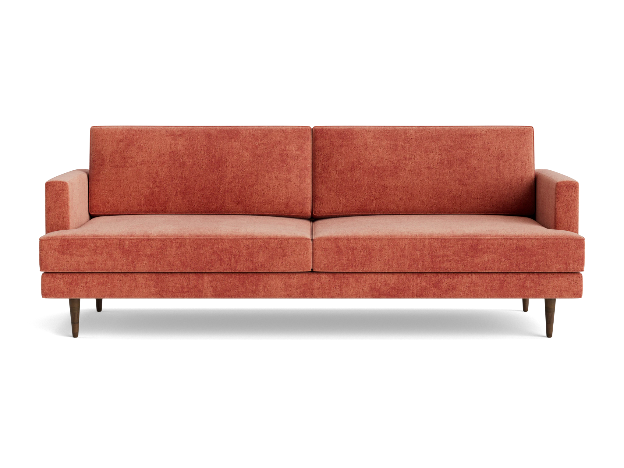 preston 86%22 sofa plush terra rose