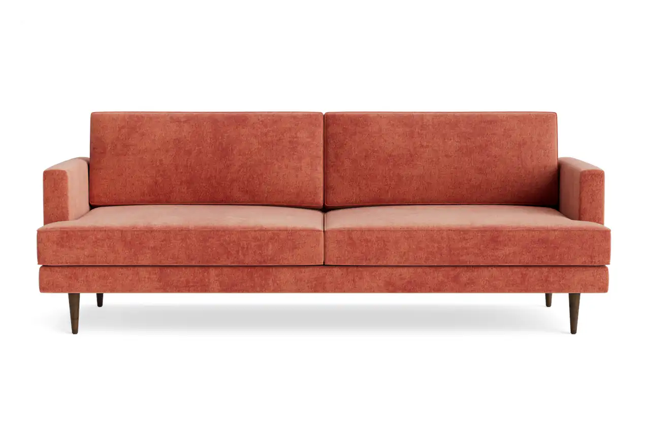 preston 86%22 sofa plush terra rose