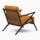 soto concave arm chair cordova amber