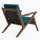 soto concave arm chair key largo zenith teal