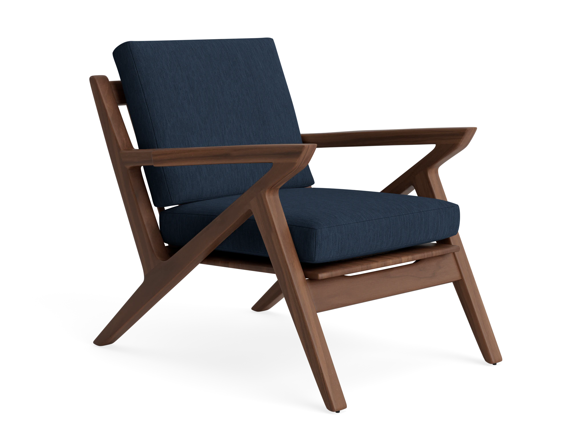 soto concave arm chair bentley indigo
