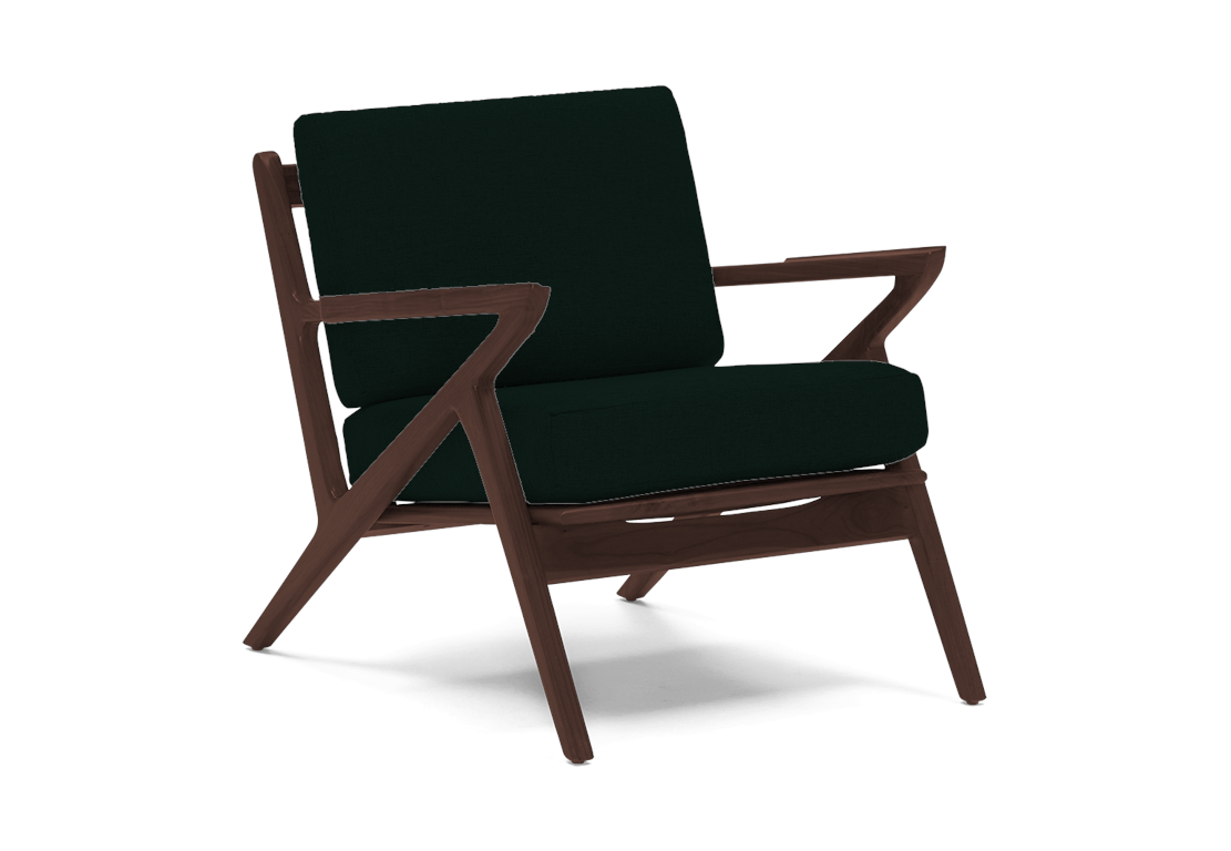 soto concave arm chair royale evergreen