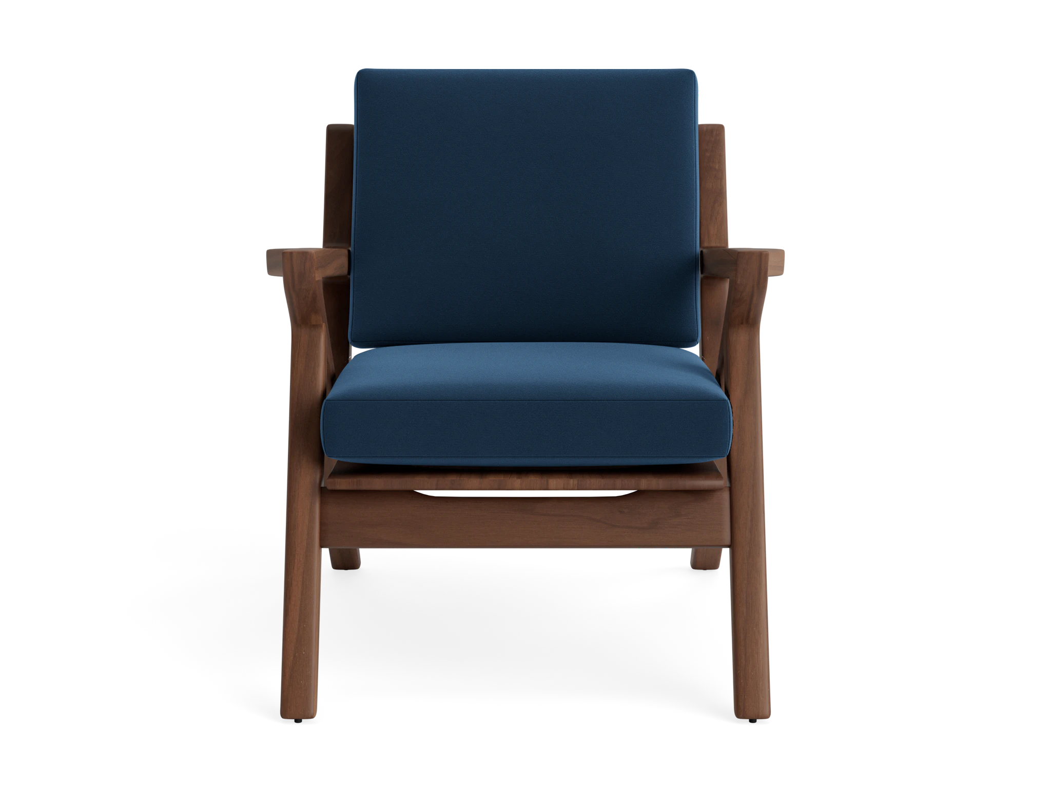 soto concave arm chair royale cobalt