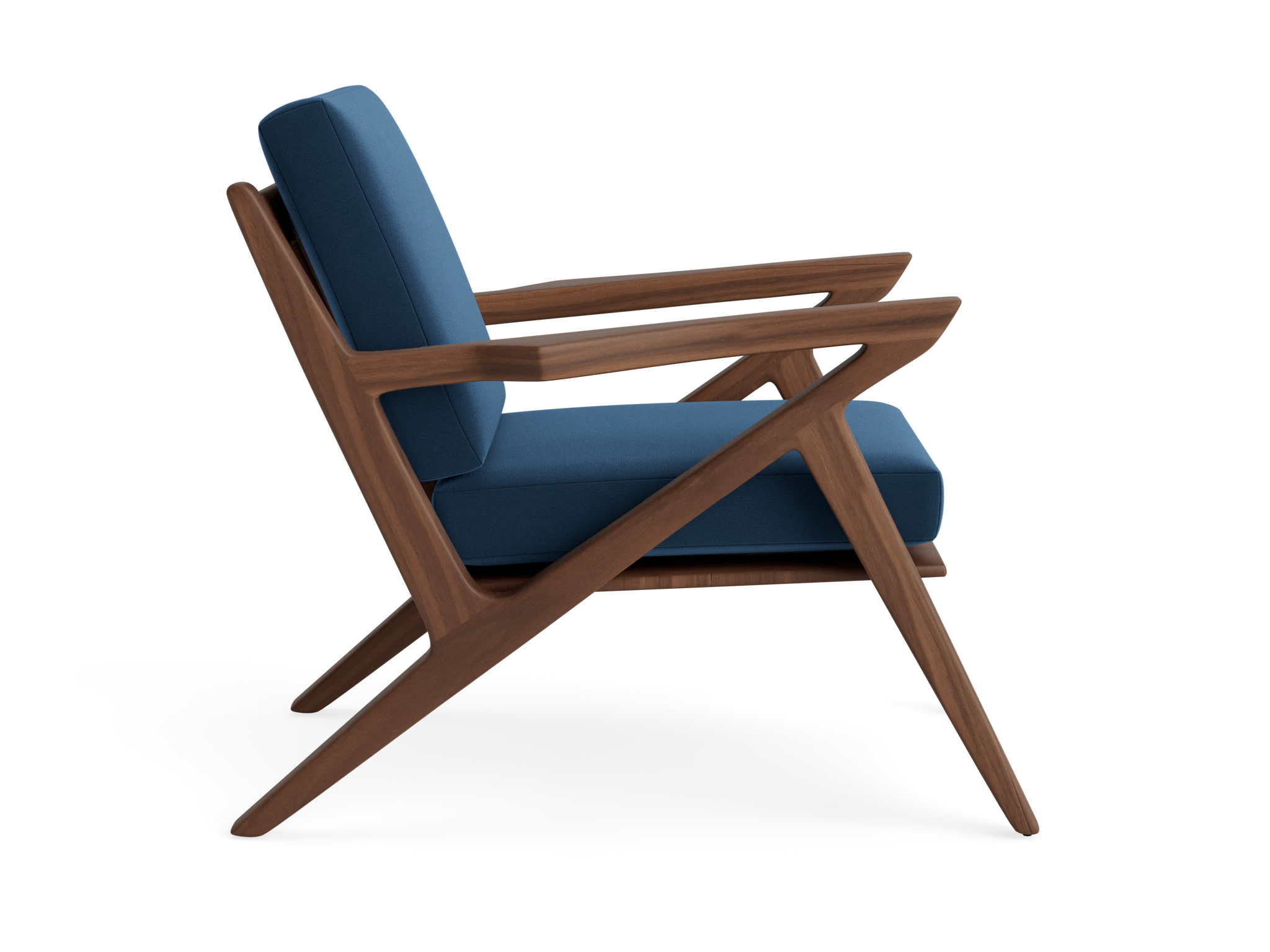 soto concave arm chair royale cobalt