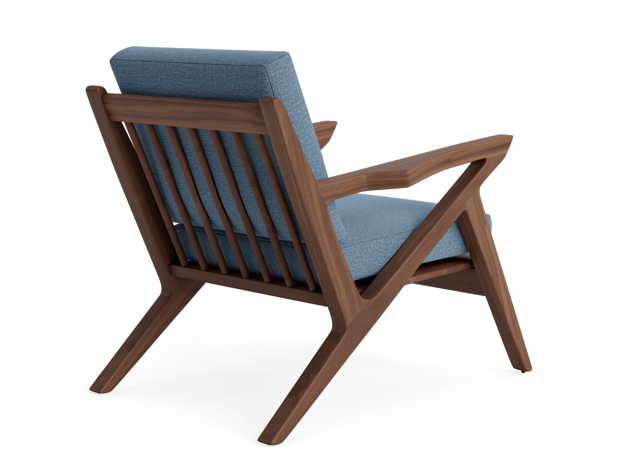soto concave arm chair milo french blue