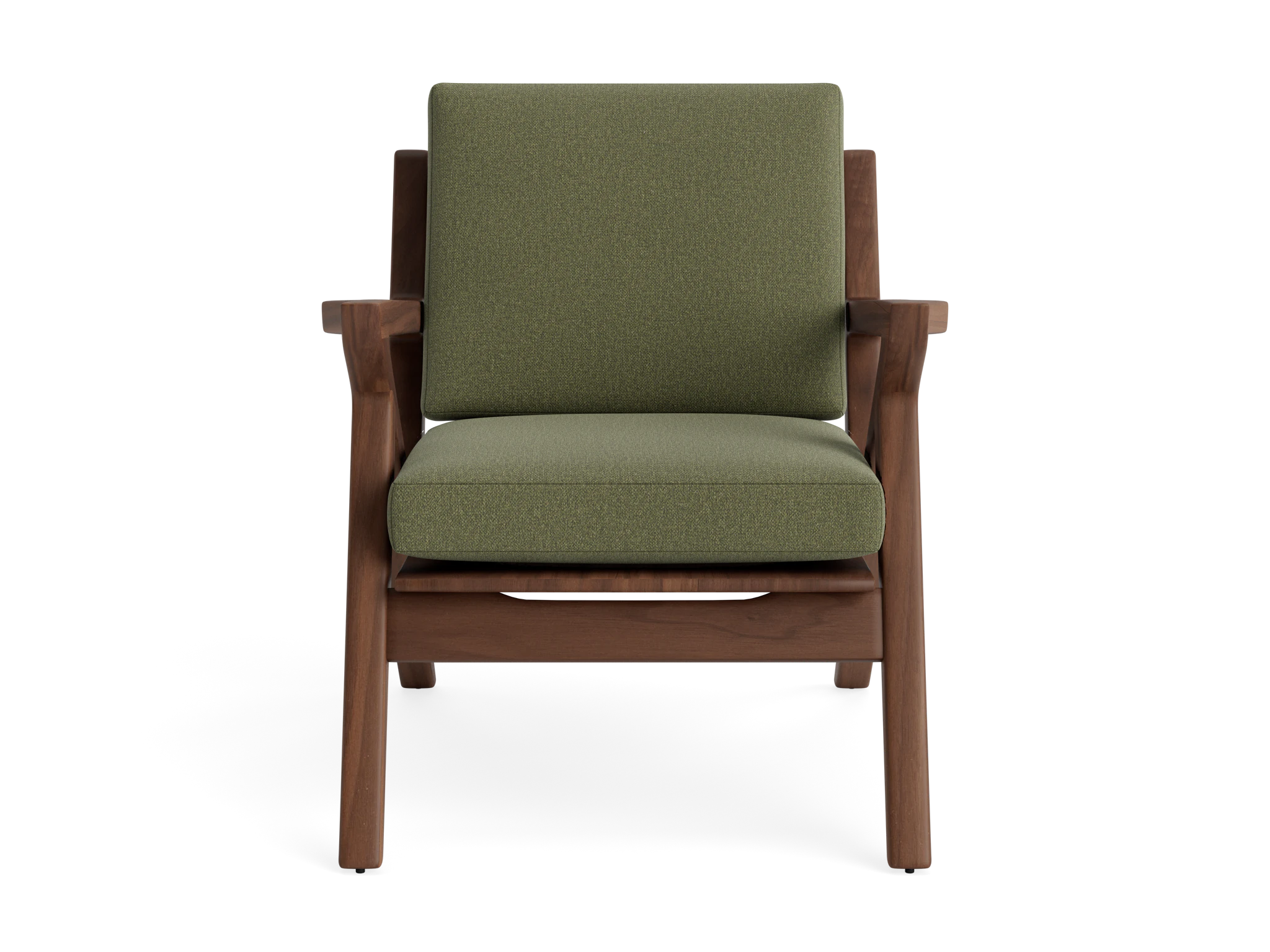 soto concave arm chair faithful olive