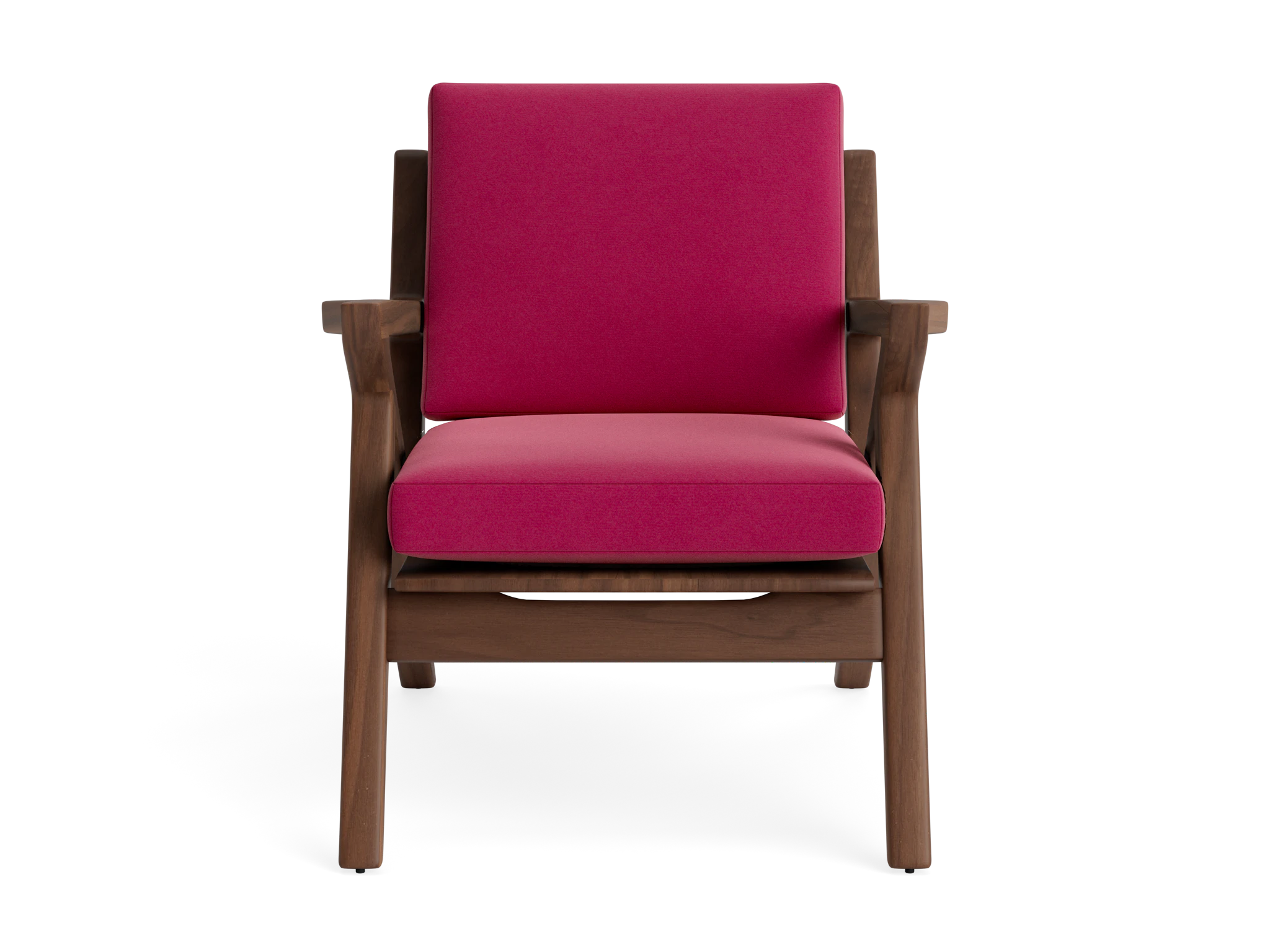 soto concave arm chair royale berry