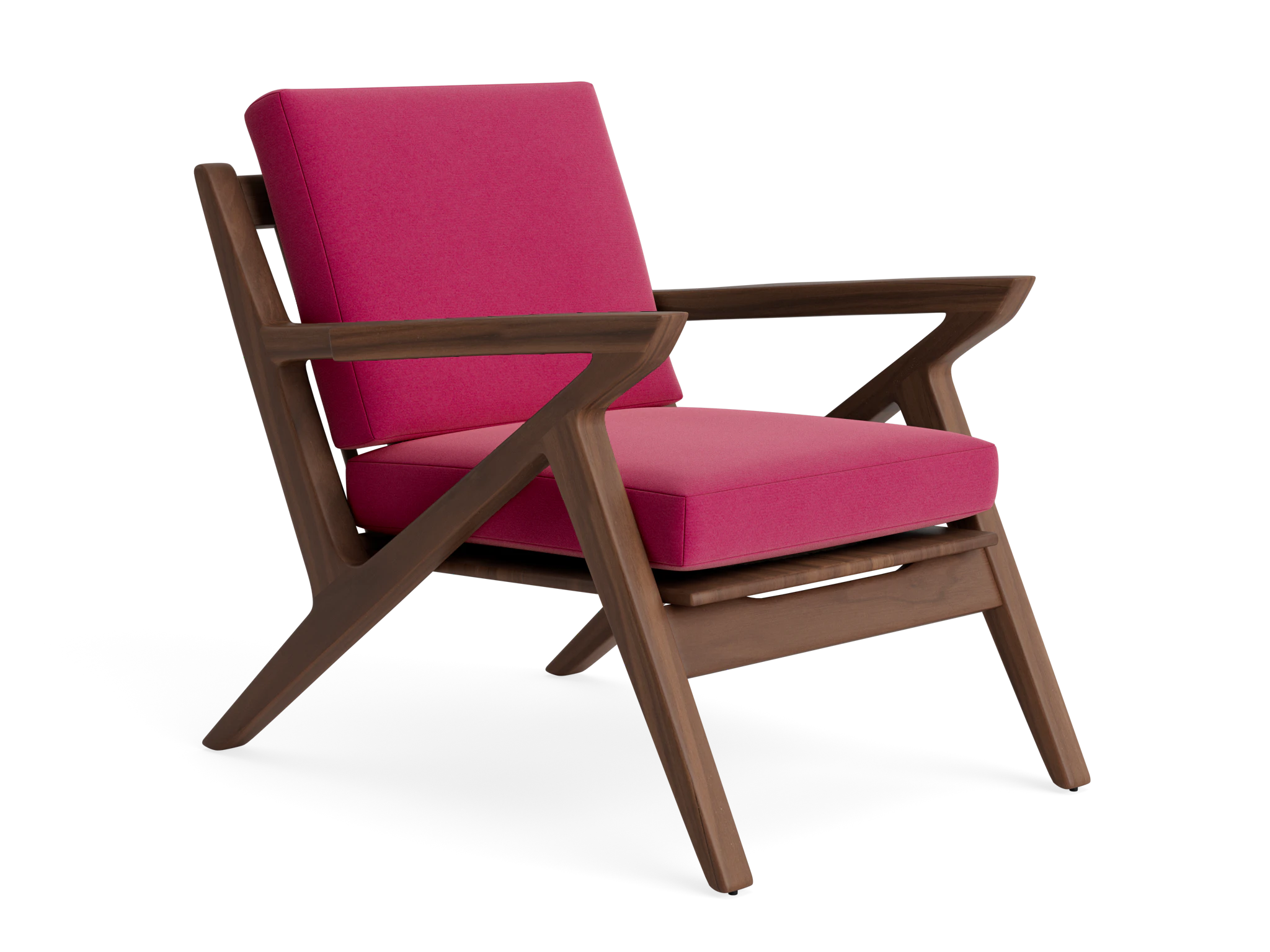soto concave arm chair royale berry