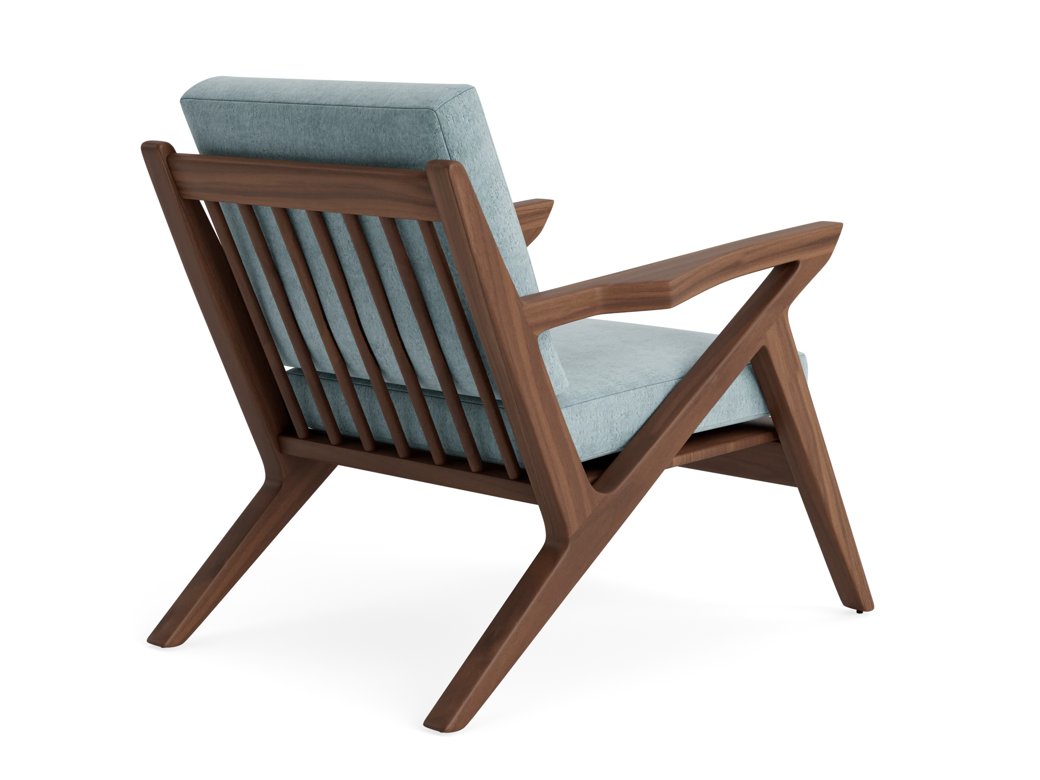soto concave arm chair plush mist