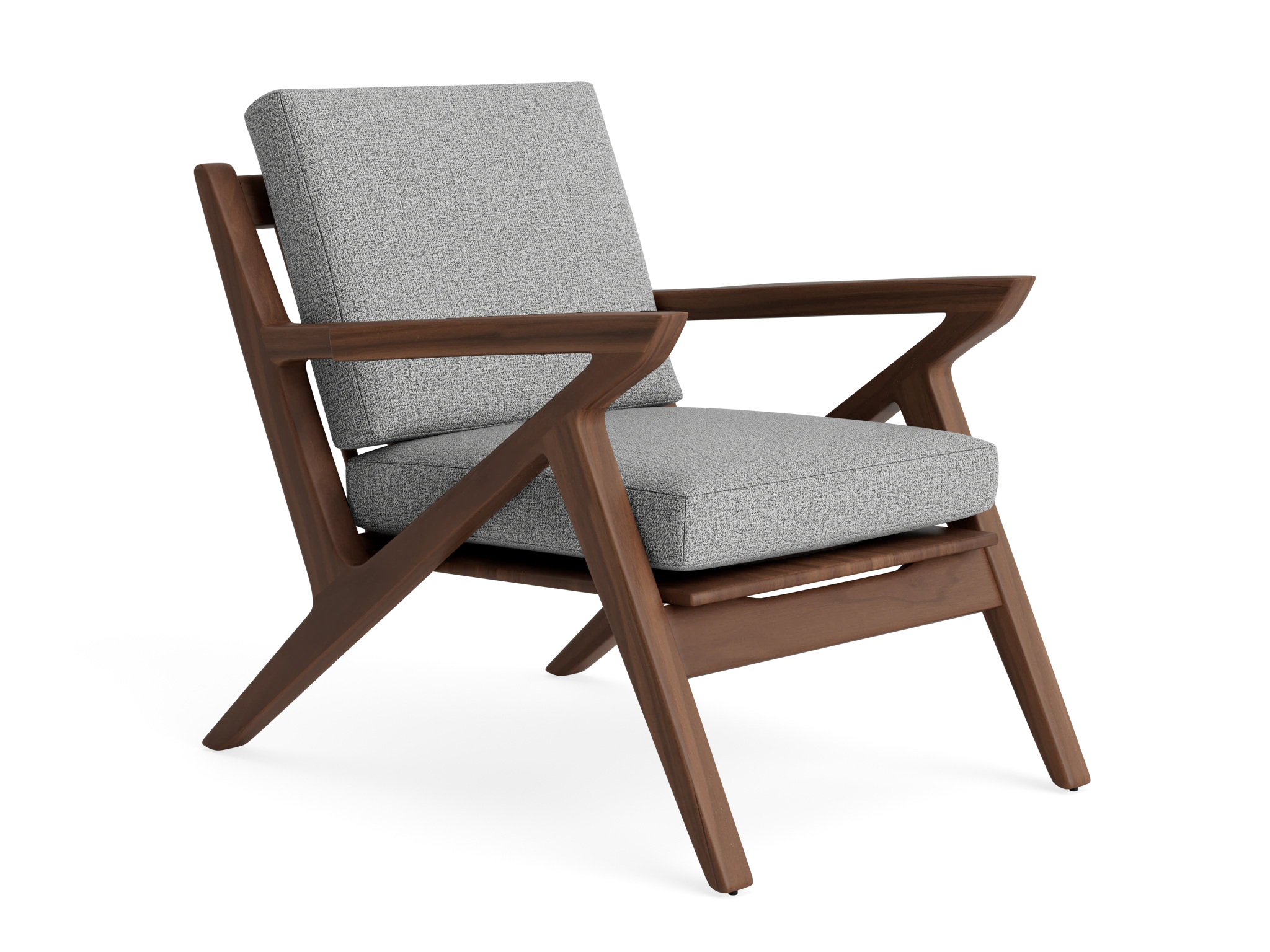 soto concave arm chair taylor felt gray