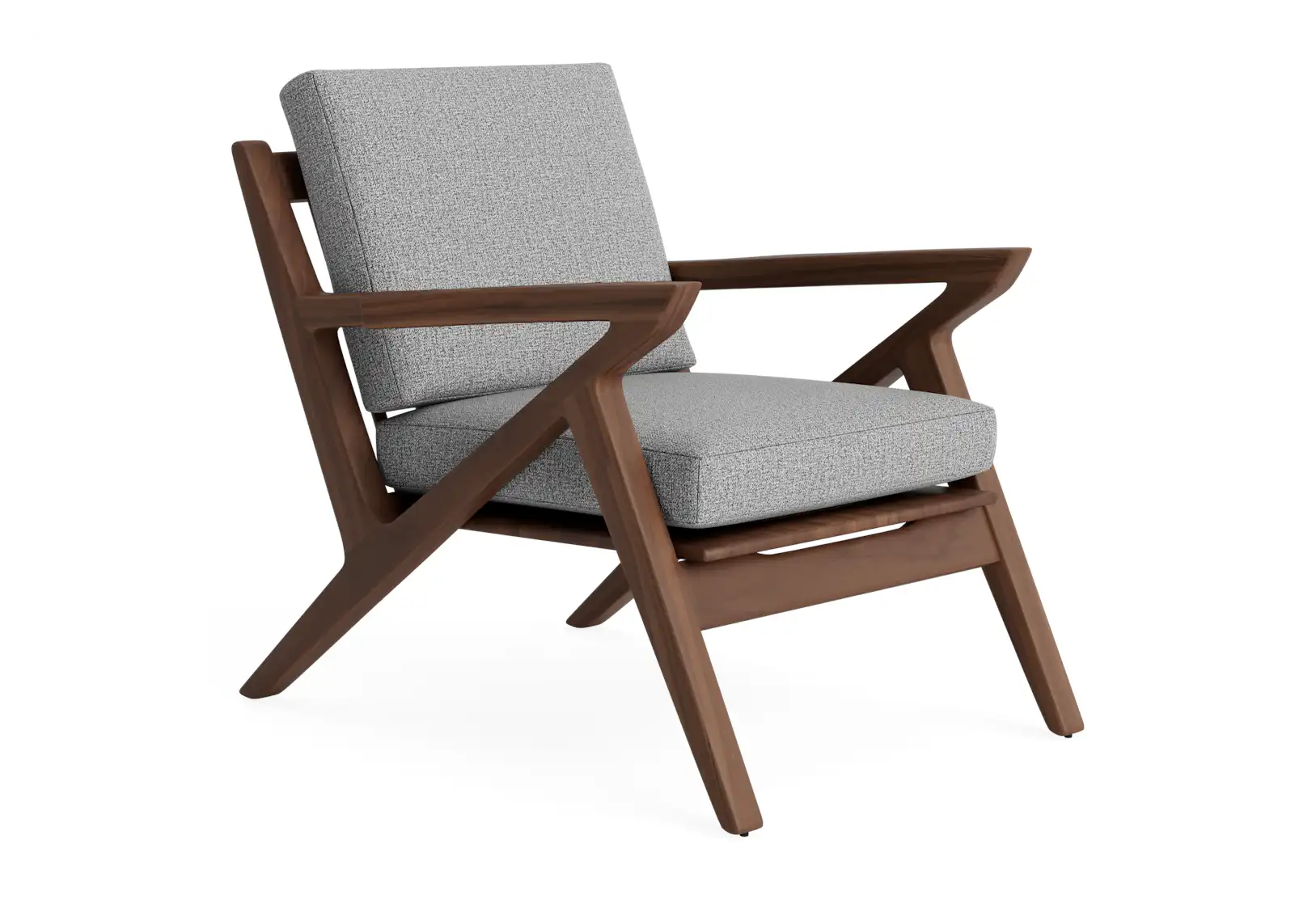 soto concave arm chair taylor felt gray