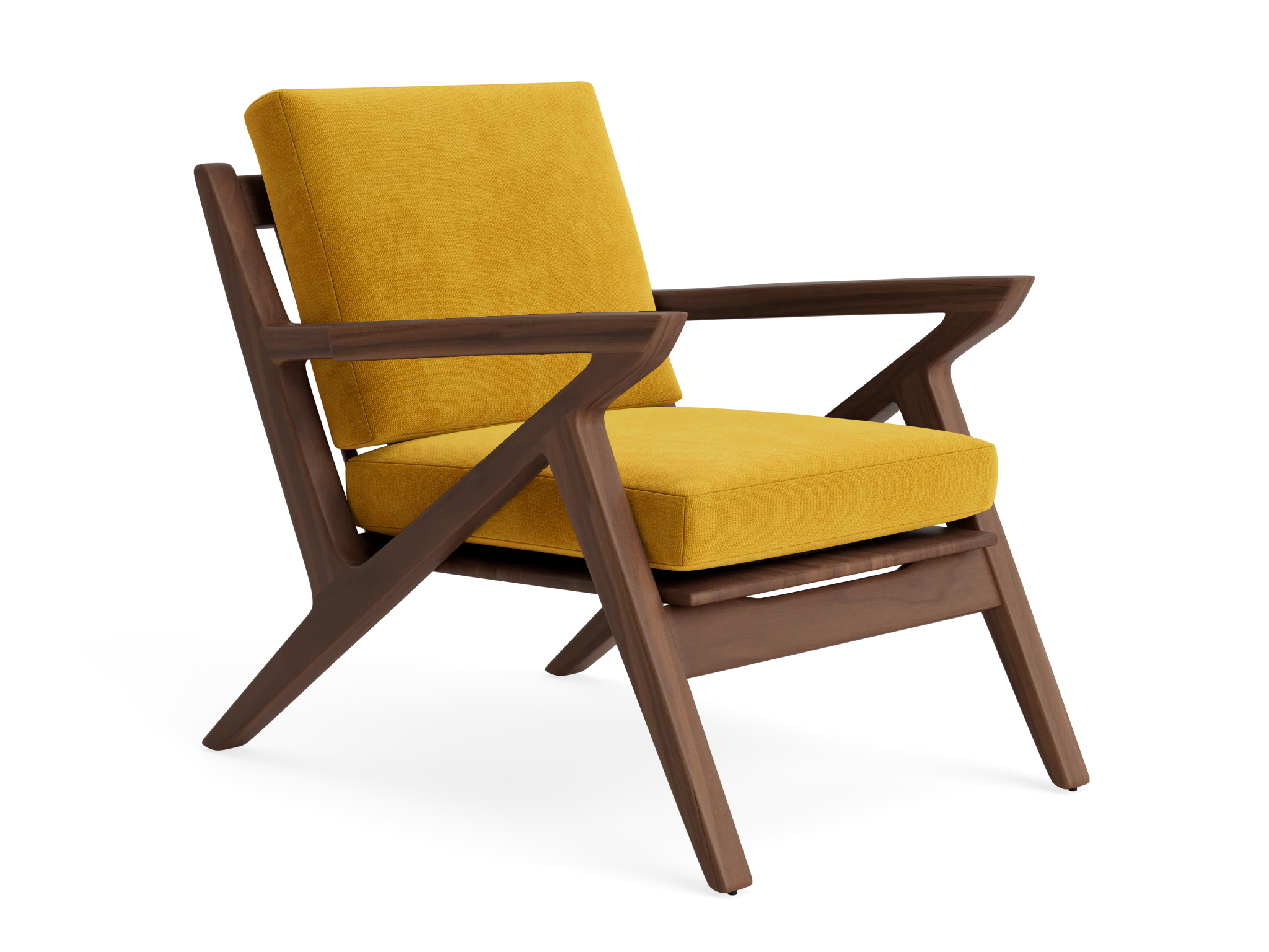 soto concave arm chair harper amber gold