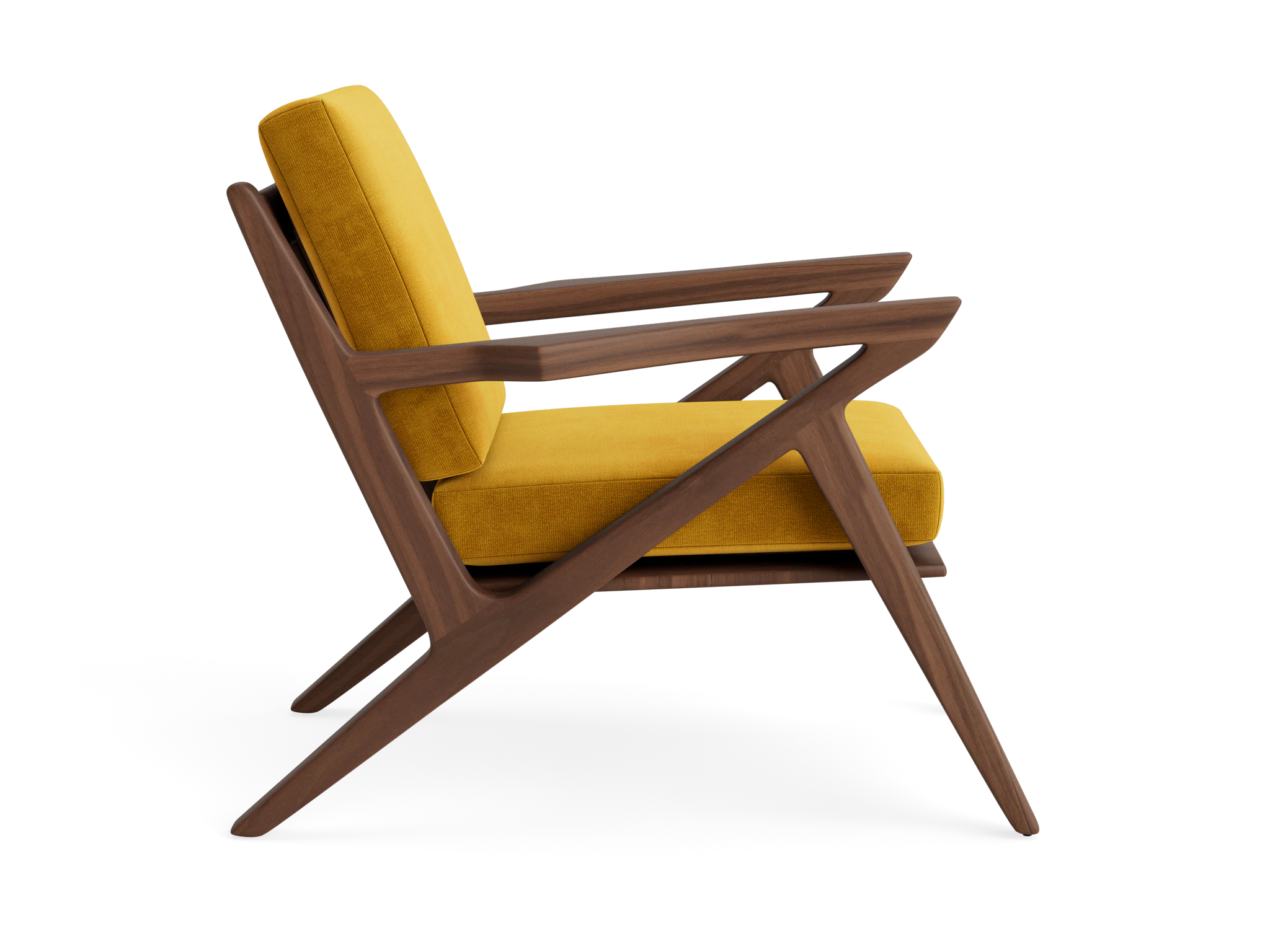 soto concave arm chair harper amber gold