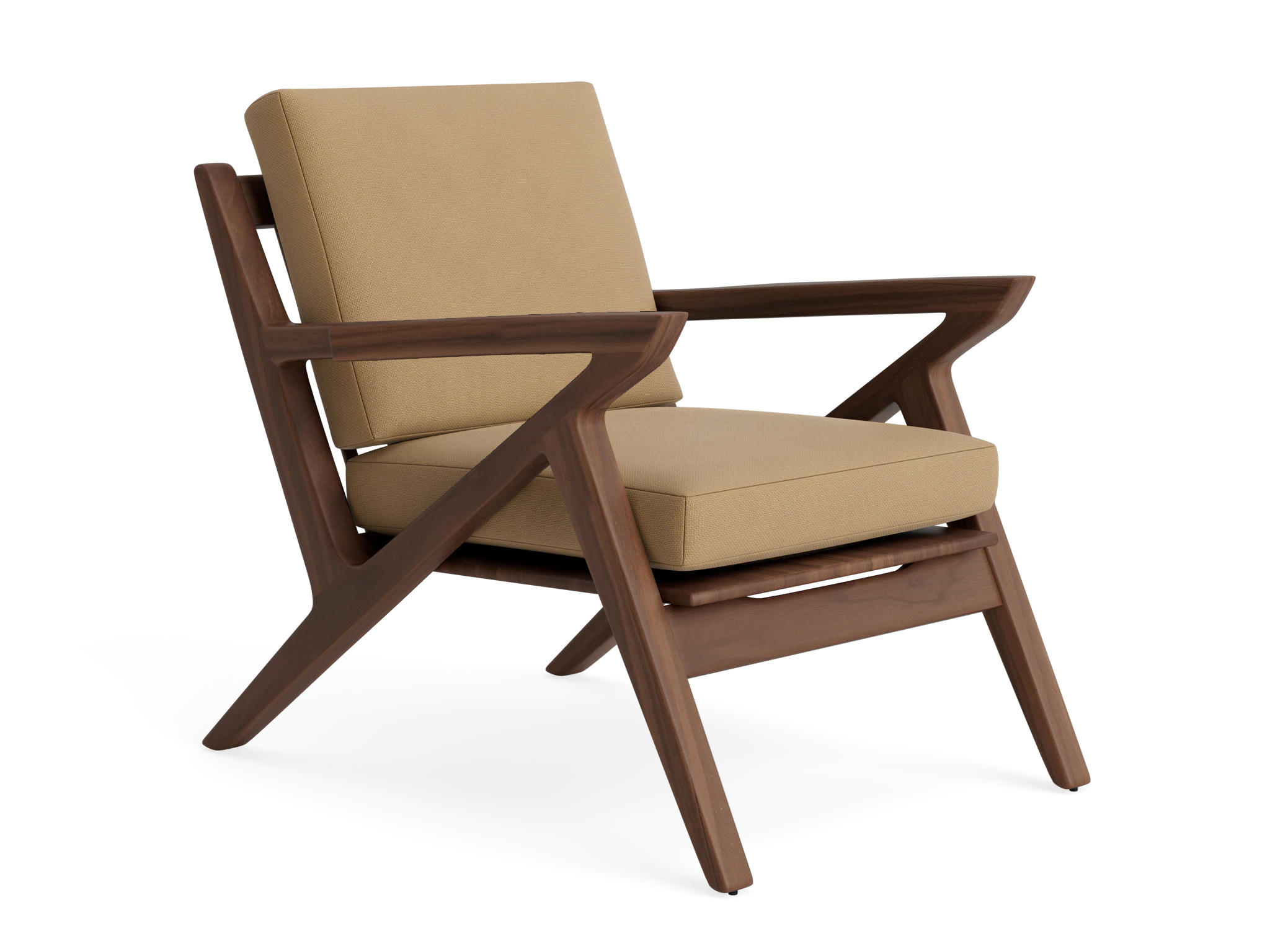 soto concave arm chair washed california biscuit