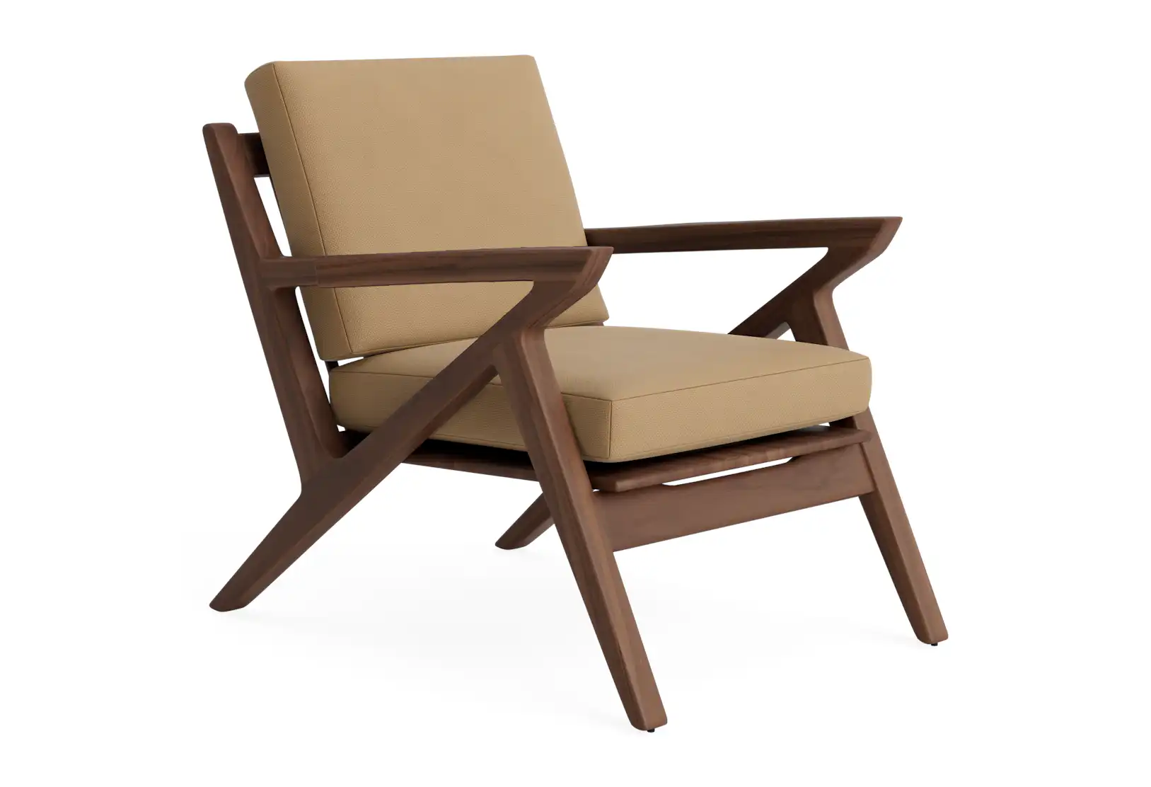 soto concave arm chair washed california biscuit