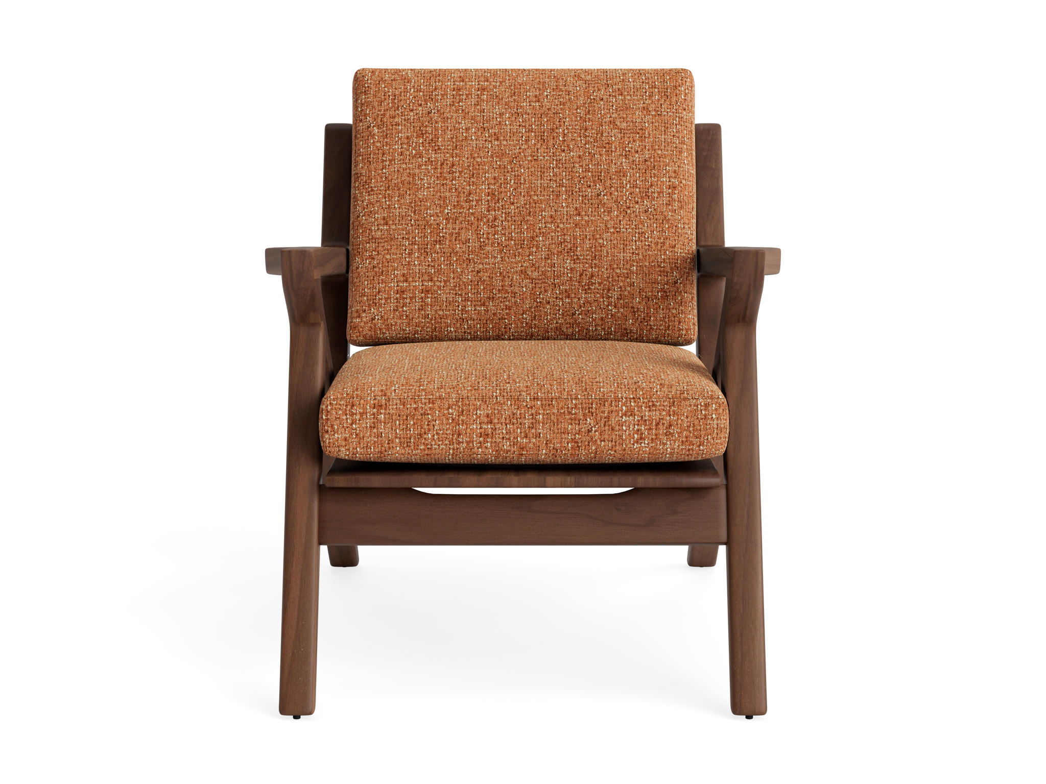 soto concave arm chair bungalow pantone glazed ginger