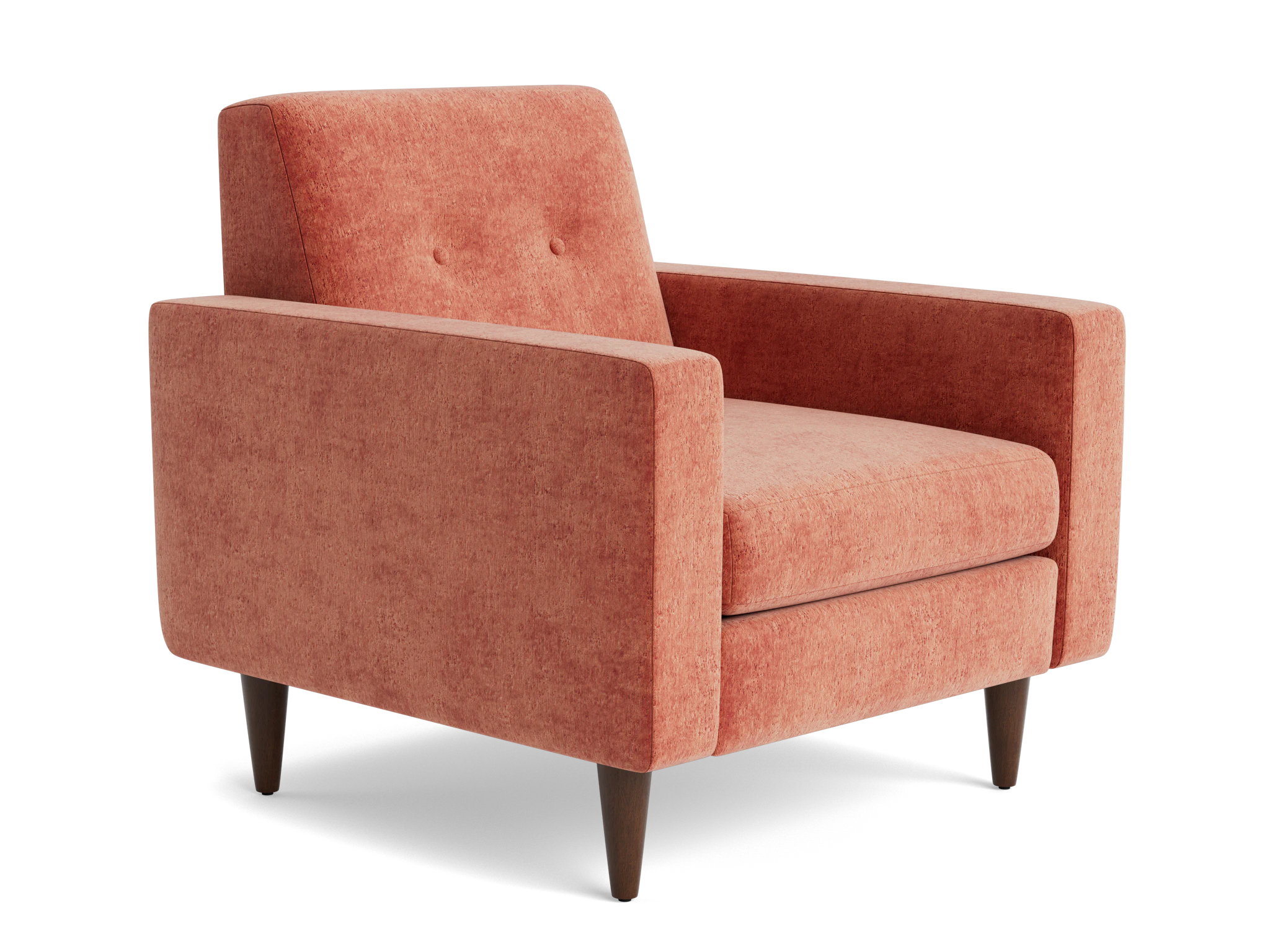 korver apartment chair plush terra rose