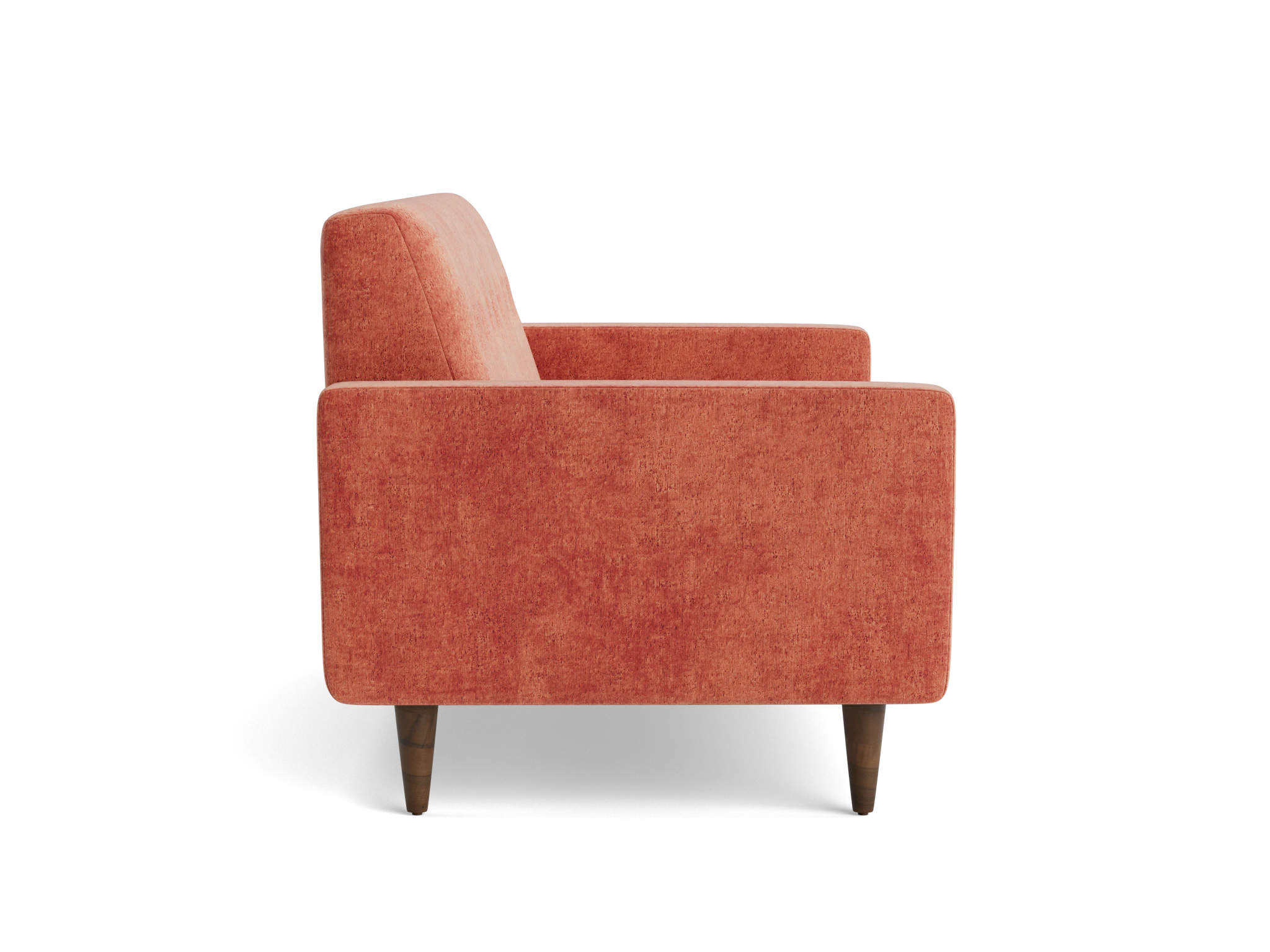 korver apartment sofa plush terra rose